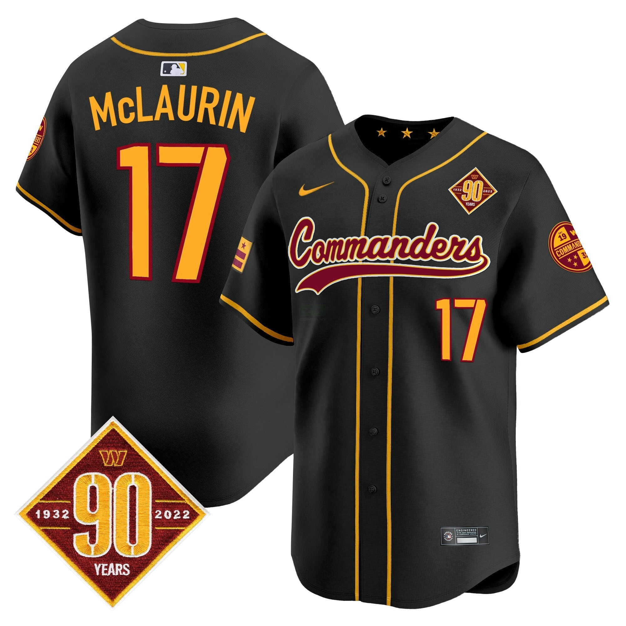 Camisa NFL Men’s Washington 90th Anniversary Patch Vapor Premier Limited Jersey
