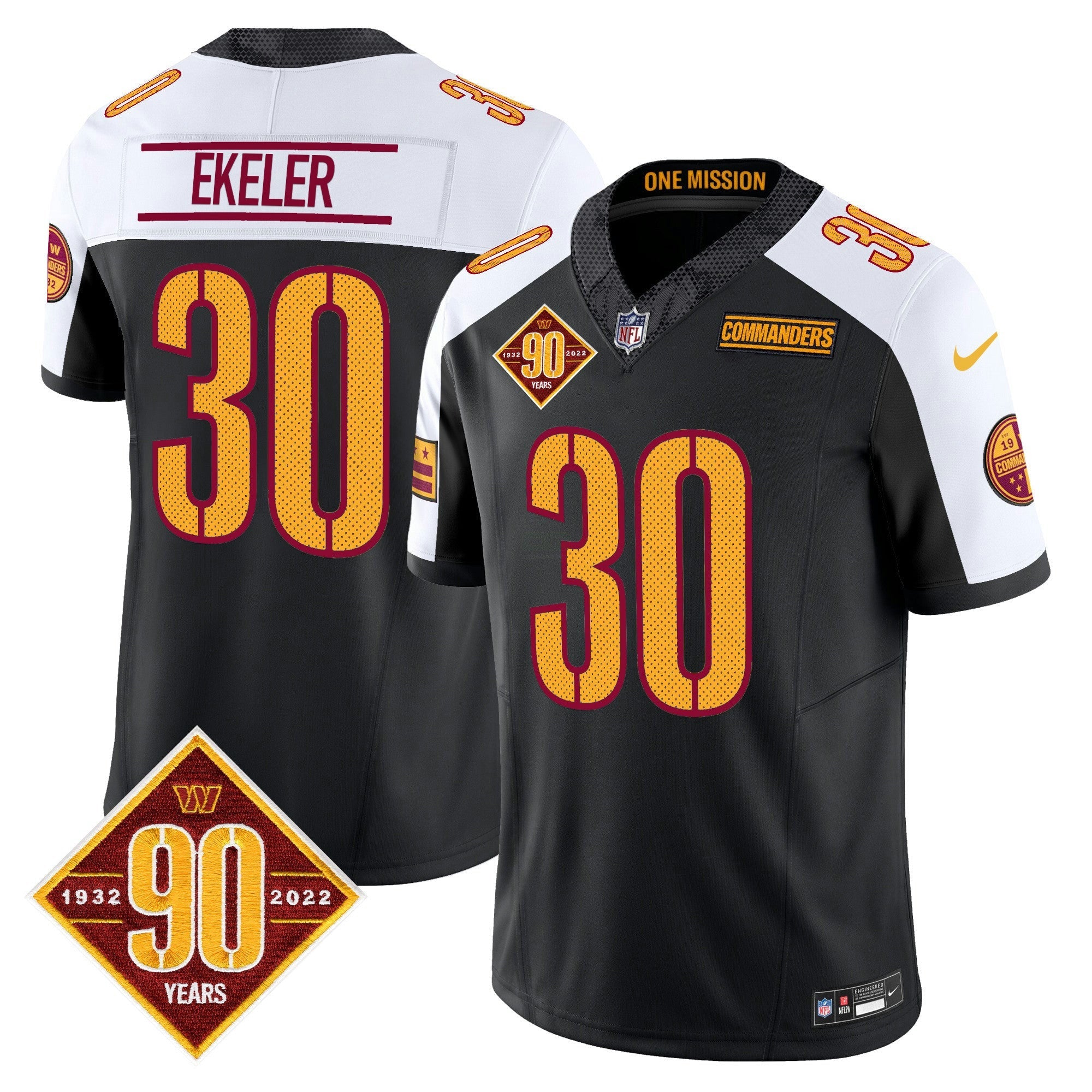 Camisa NFL Men’s Washington 90th Anniversary Vapor Limited Jersey V4