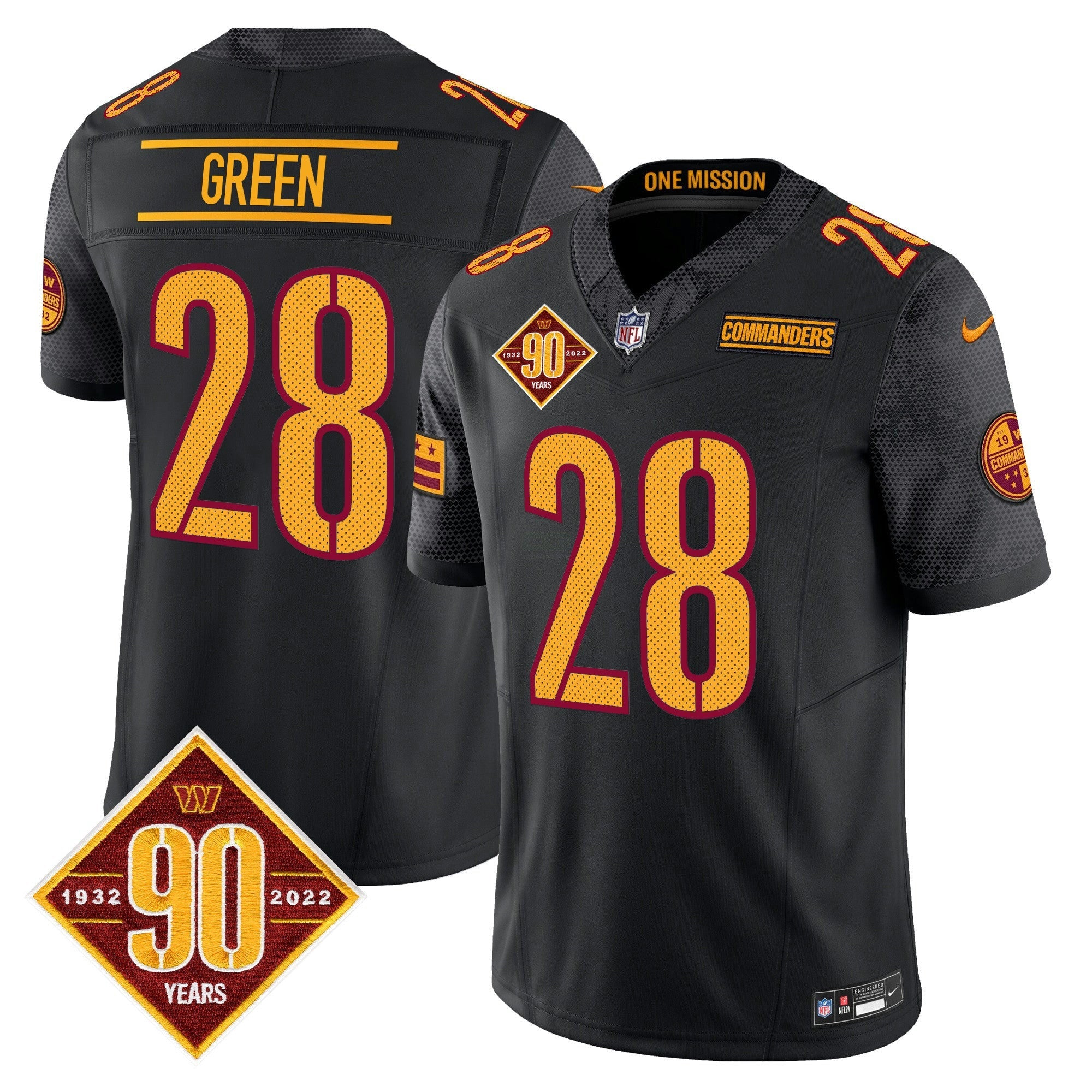 Camisa NFL Men’s Washington 90th Anniversary Vapor Limited Jersey V4