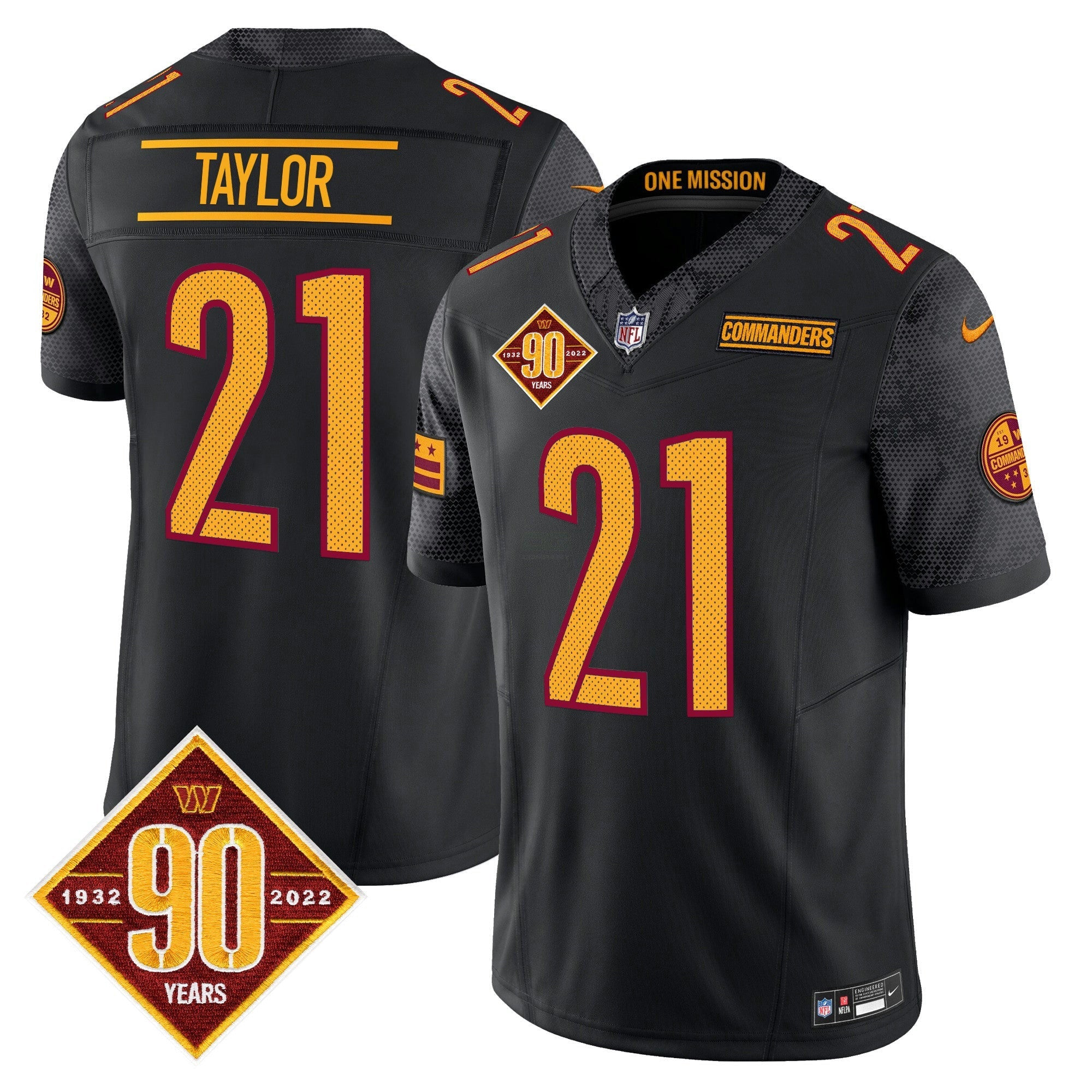 Camisa NFL Men’s Washington 90th Anniversary Vapor Limited Jersey V4