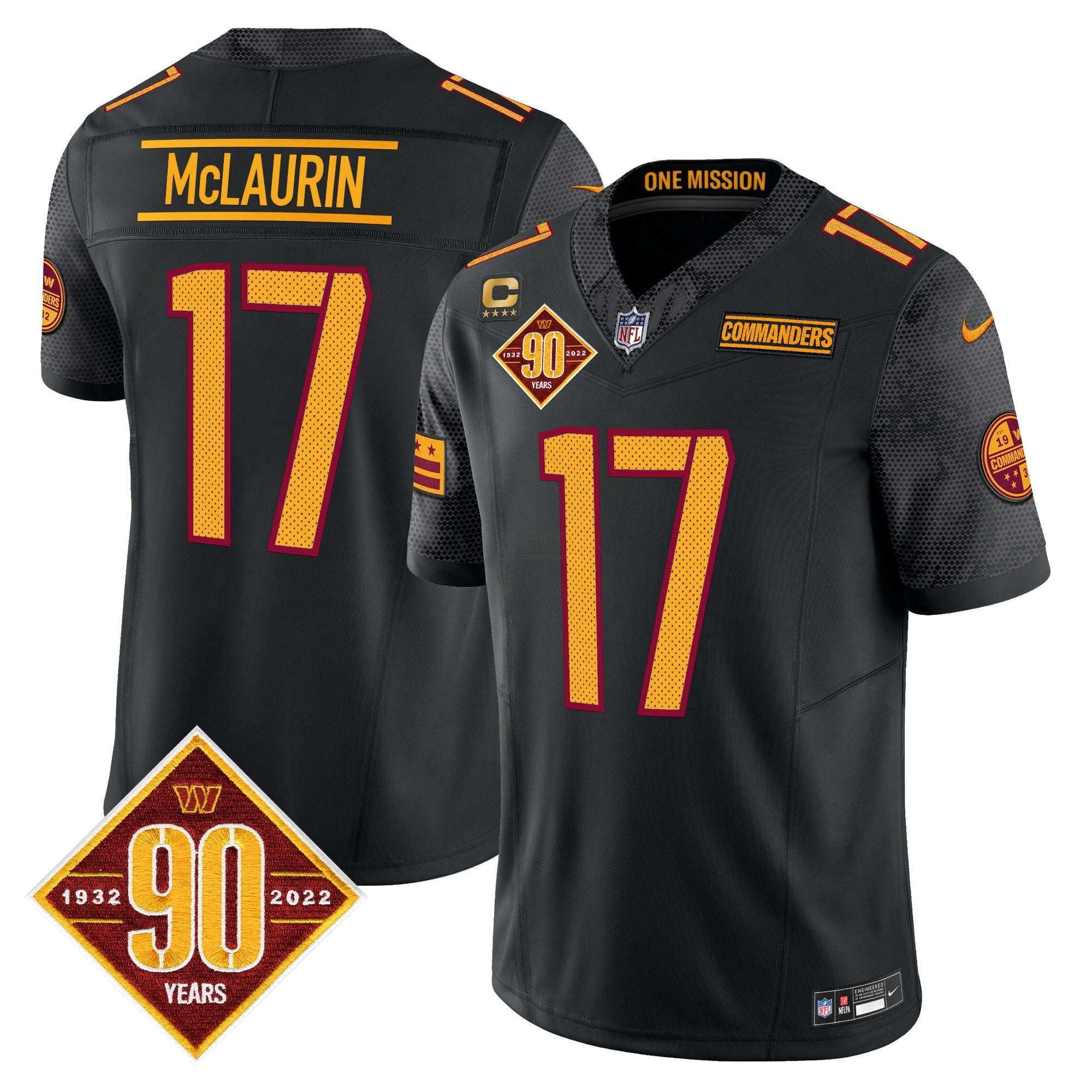 Camisa NFL Men’s Washington 90th Anniversary Vapor Limited Jersey V4
