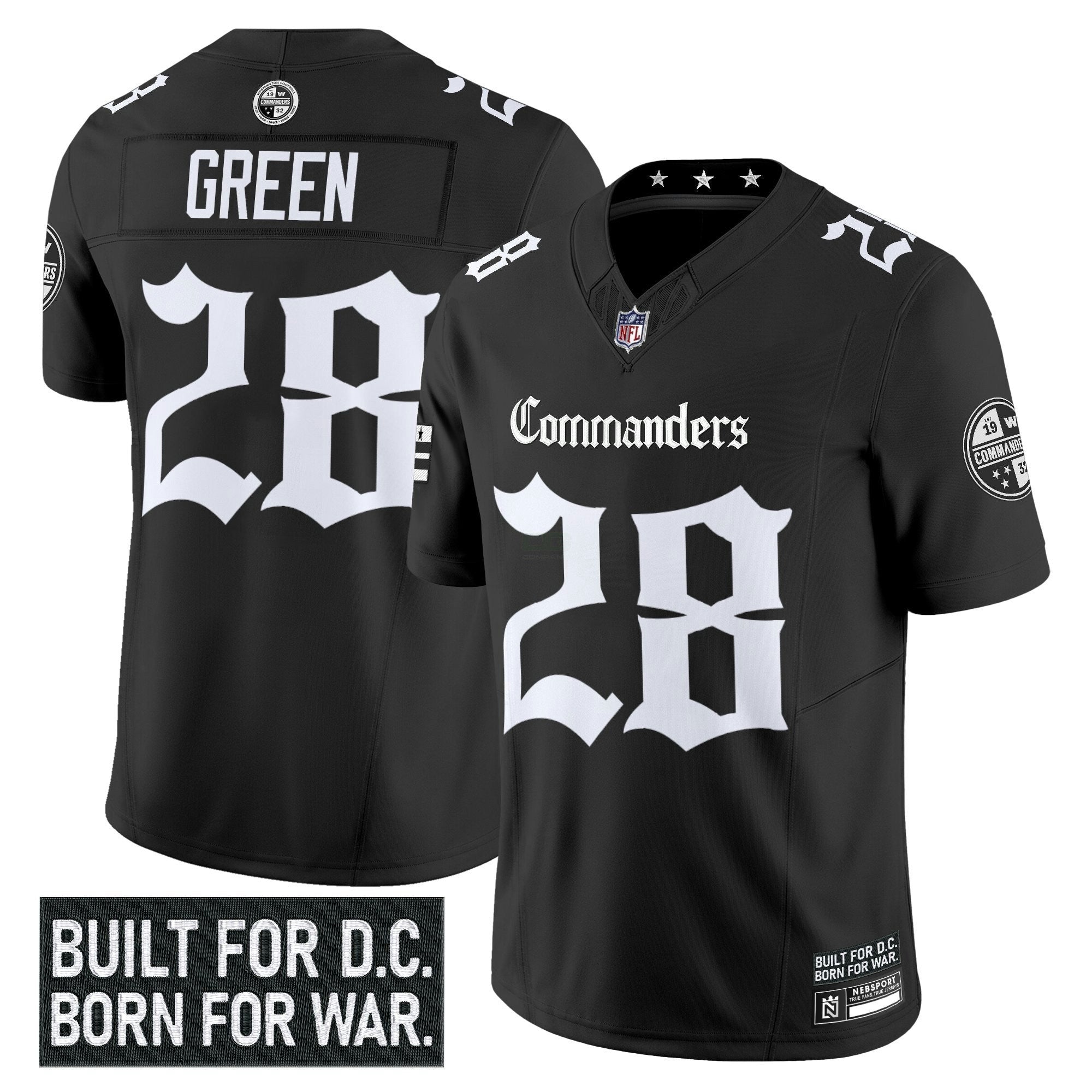 Camisa NFL Men’s Washington ‘Gothic Capitol Shadows Edition’ Vapor Limited Jersey
