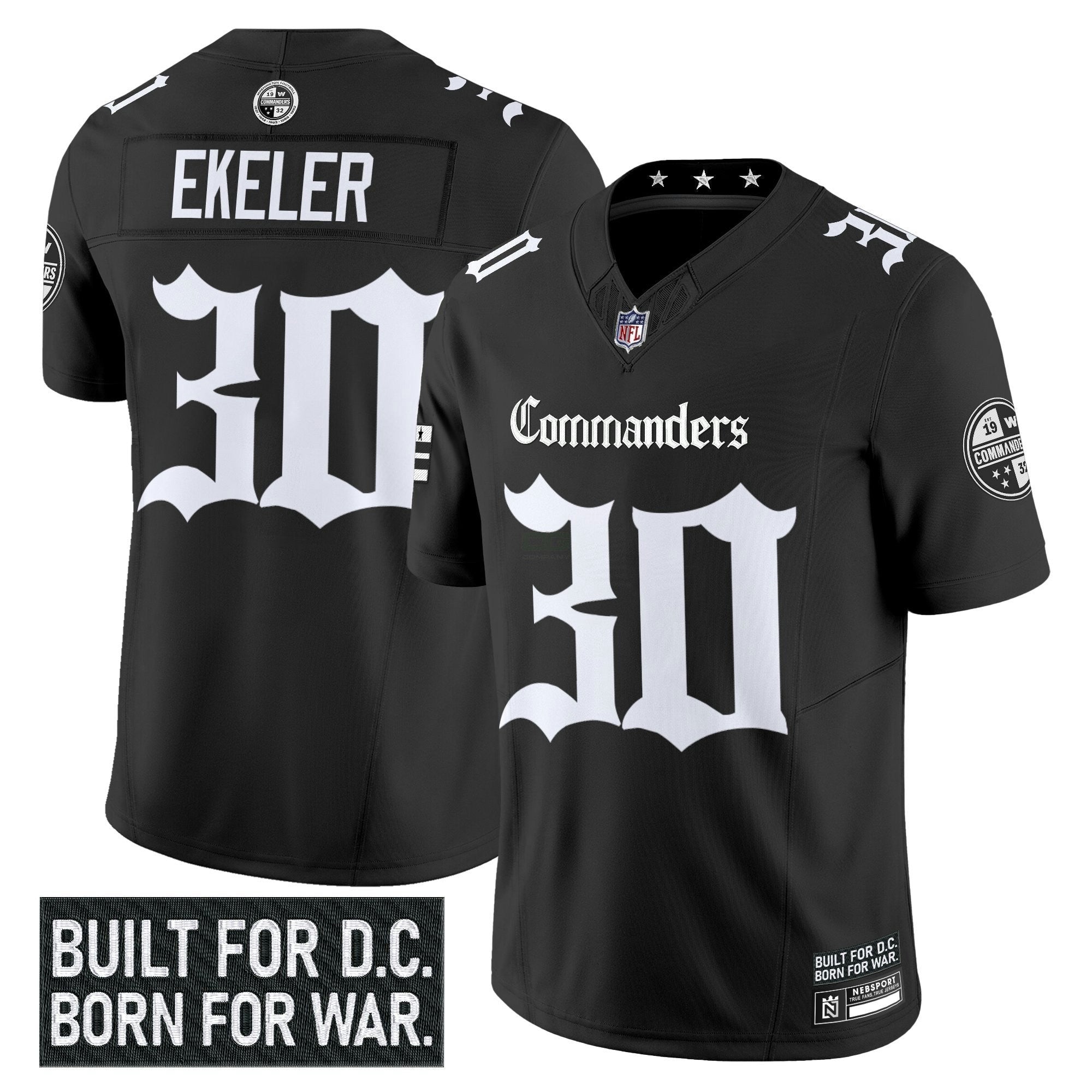 Camisa NFL Men’s Washington ‘Gothic Capitol Shadows Edition’ Vapor Limited Jersey