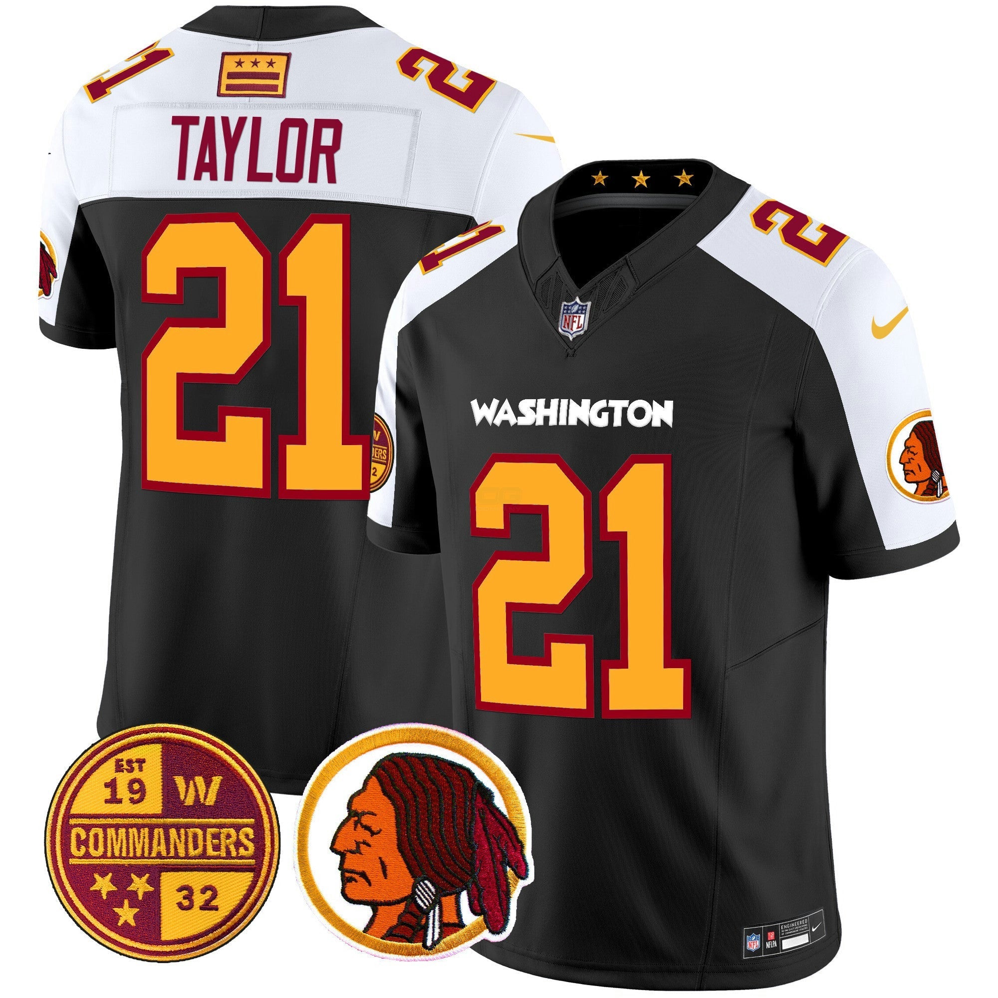 Camisa NFL Men’s Washington Half Redskins & Vapor Limited Jersey