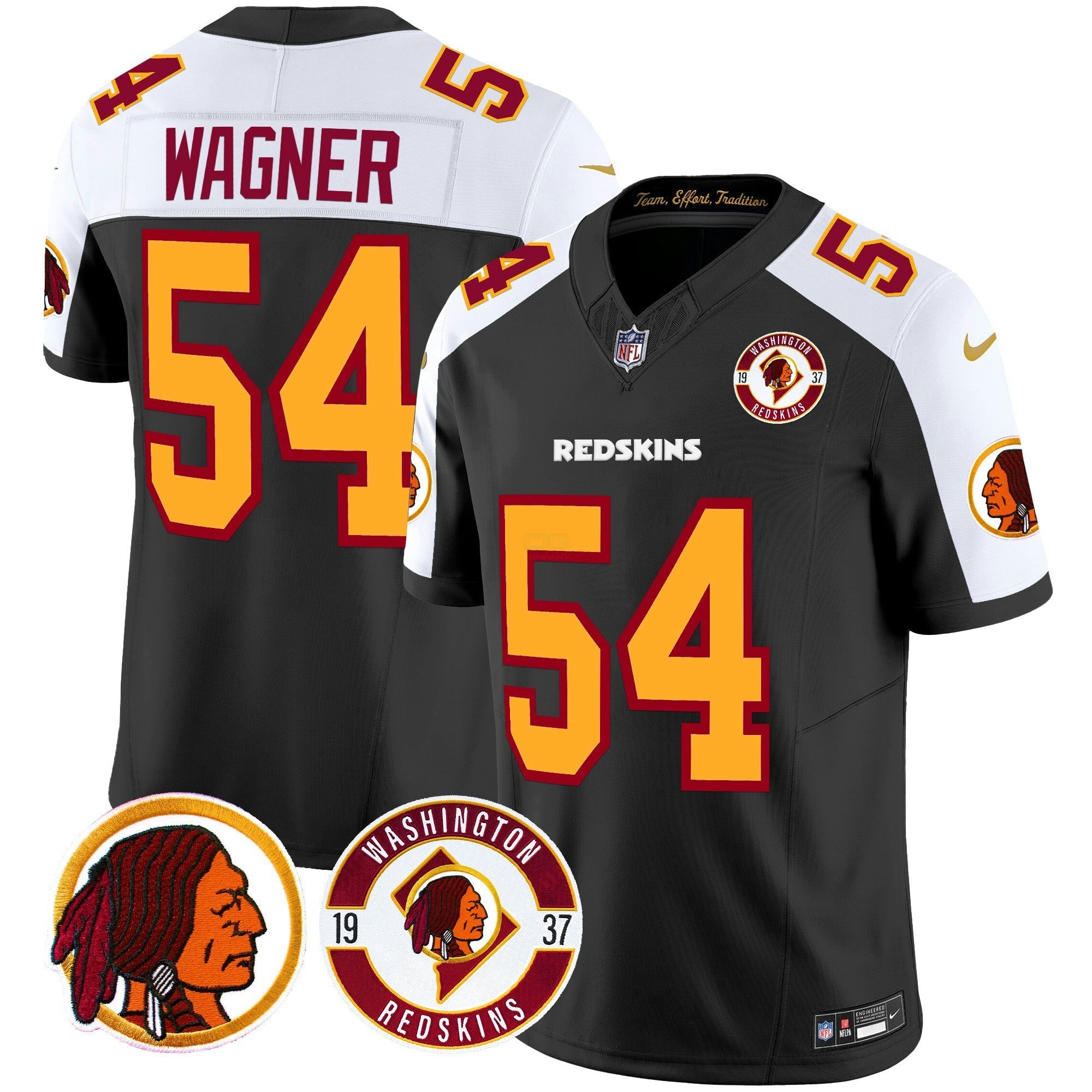 Camisa NFL Men’s Washington Redskins 2024 Vapor Limited Jersey – Est. 1937 Patch