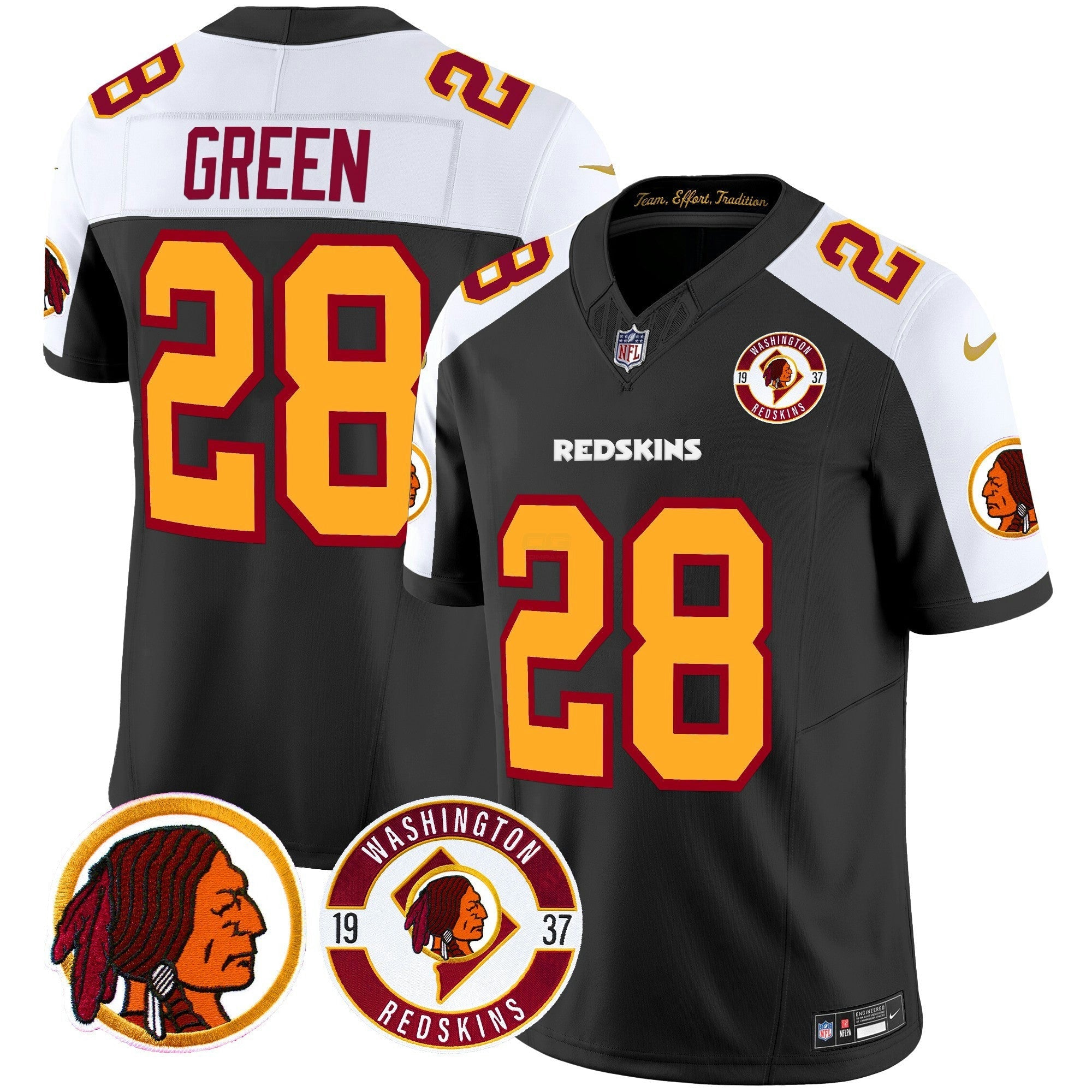 Camisa NFL Men’s Washington Redskins 2024 Vapor Limited Jersey – Est. 1937 Patch