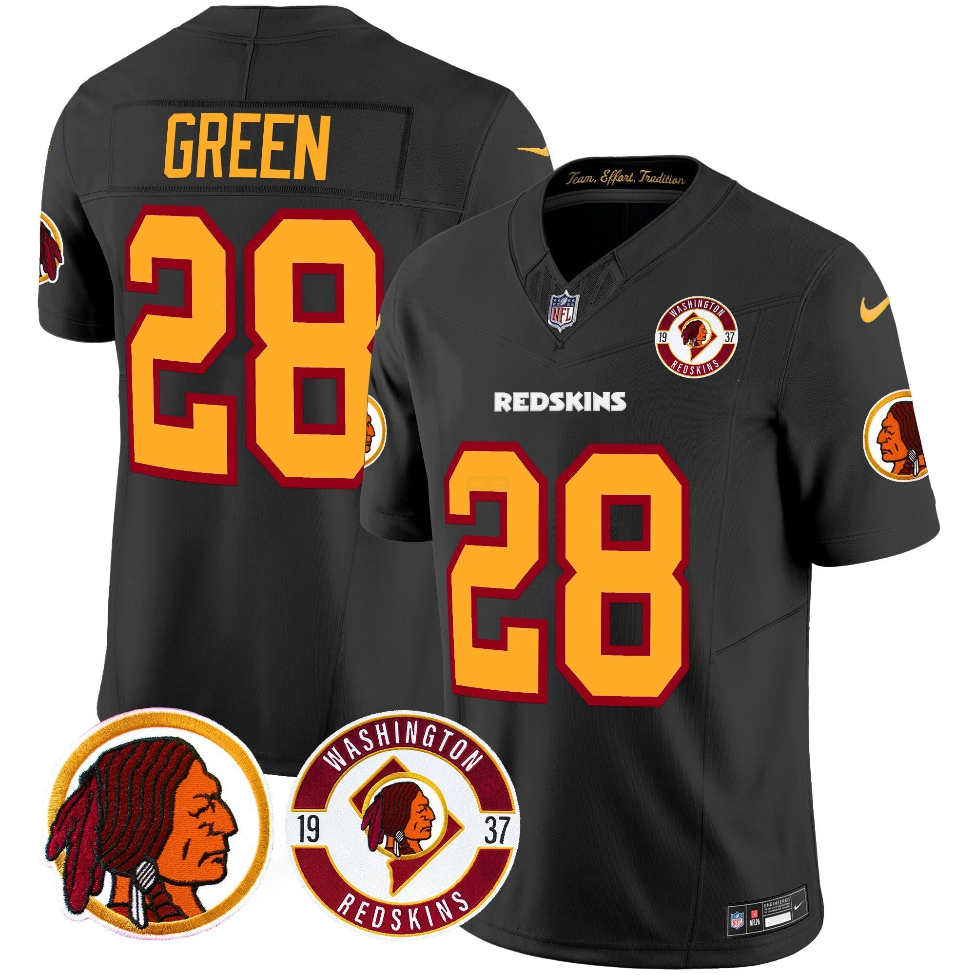 Camisa NFL Men’s Washington Redskins 2024 Vapor Limited Jersey – Est. 1937 Patch