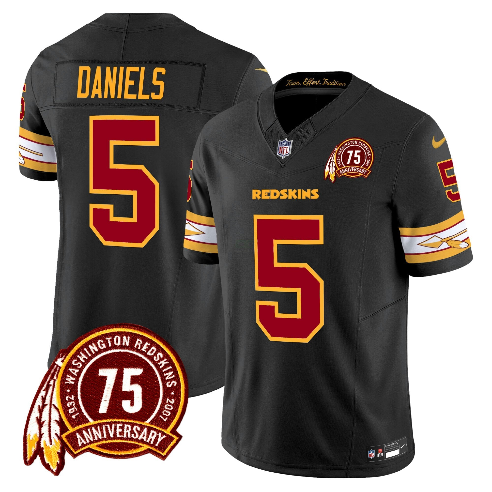 Camisa NFL Men’s Washington Redskins 75th Patch Vapor Limited Jersey
