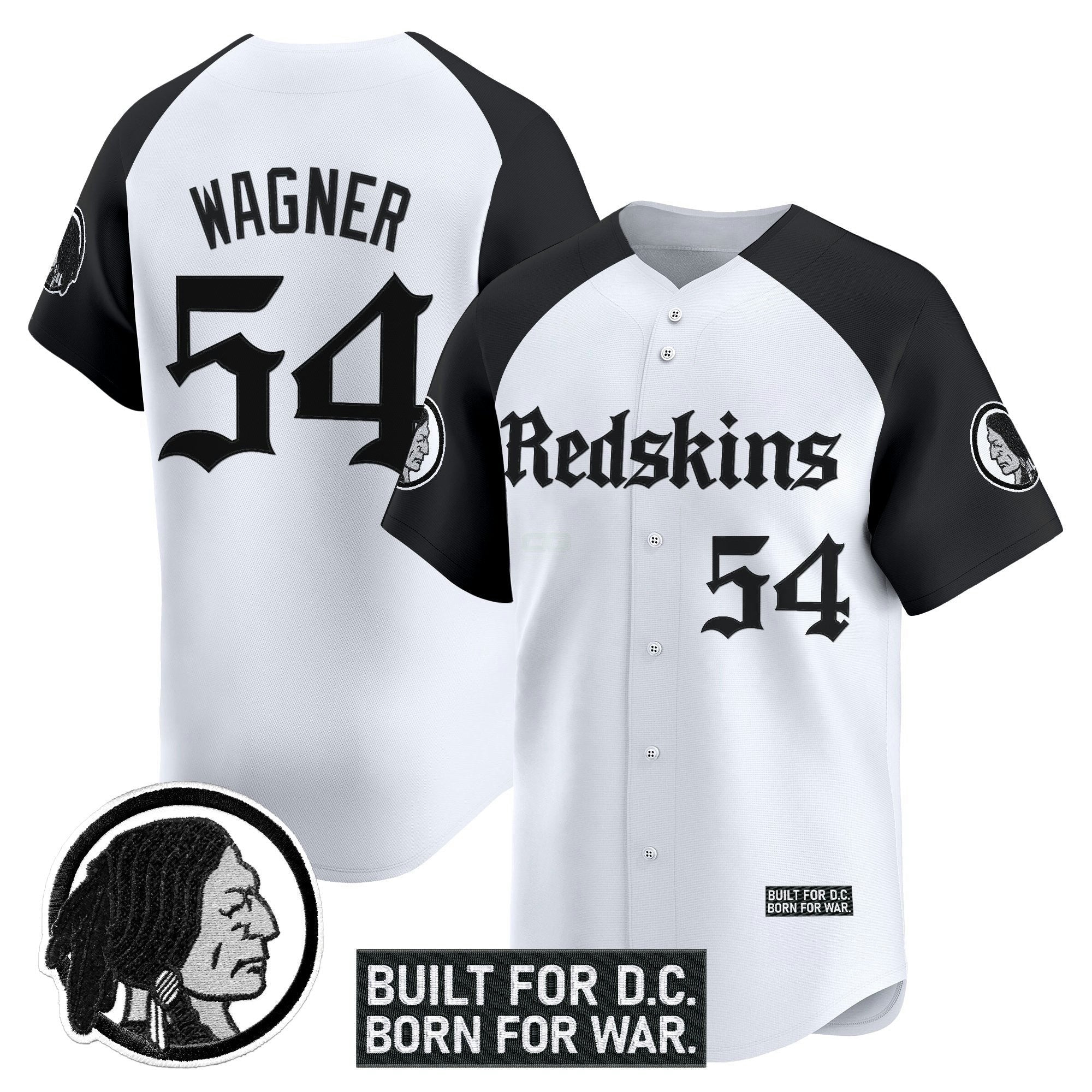 Camisa NFL Men’s Washington Redskins ‘Gothic Capital Edition’ Vapor Jersey