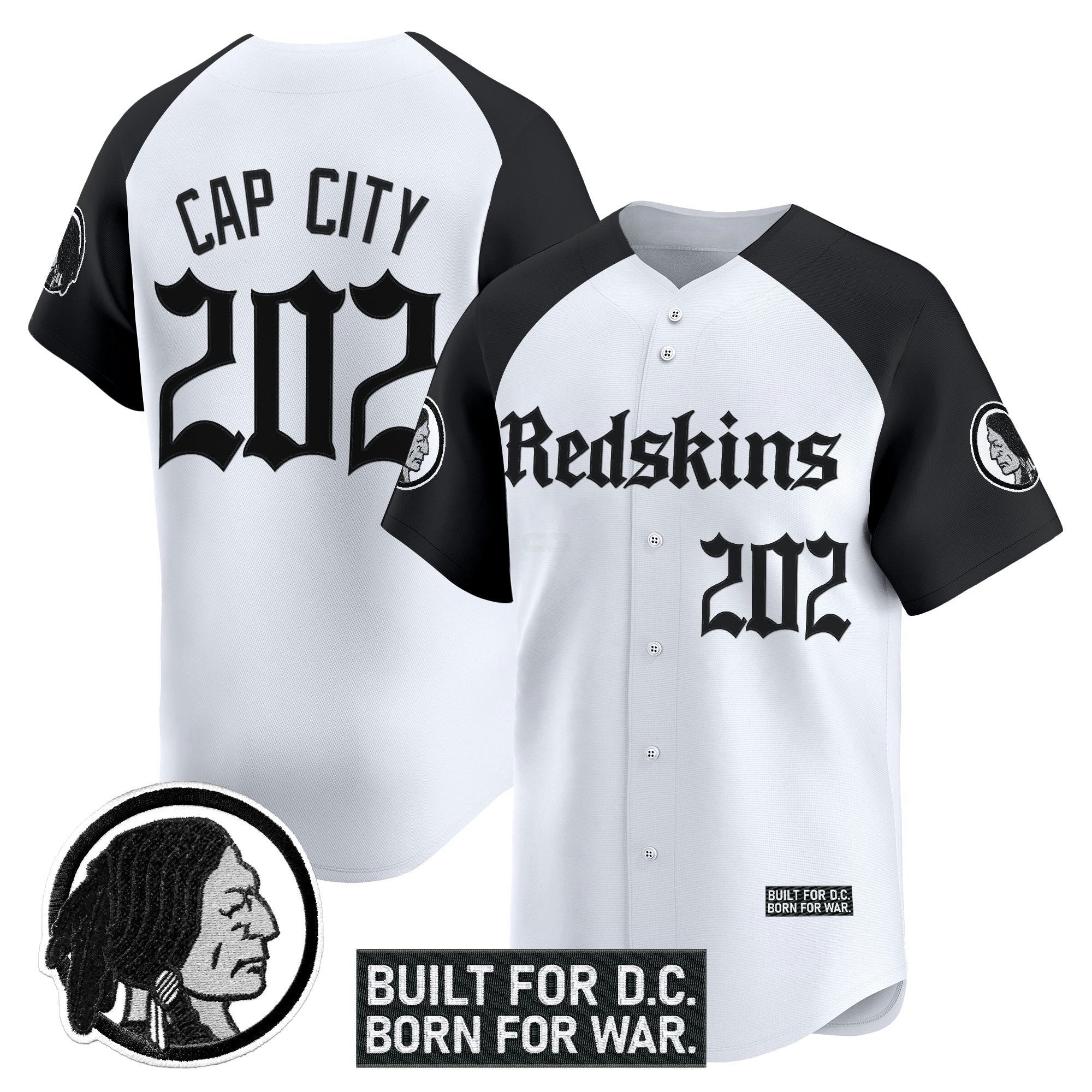 Camisa NFL Men’s Washington Redskins ‘Gothic Capital Edition’ Vapor Jersey