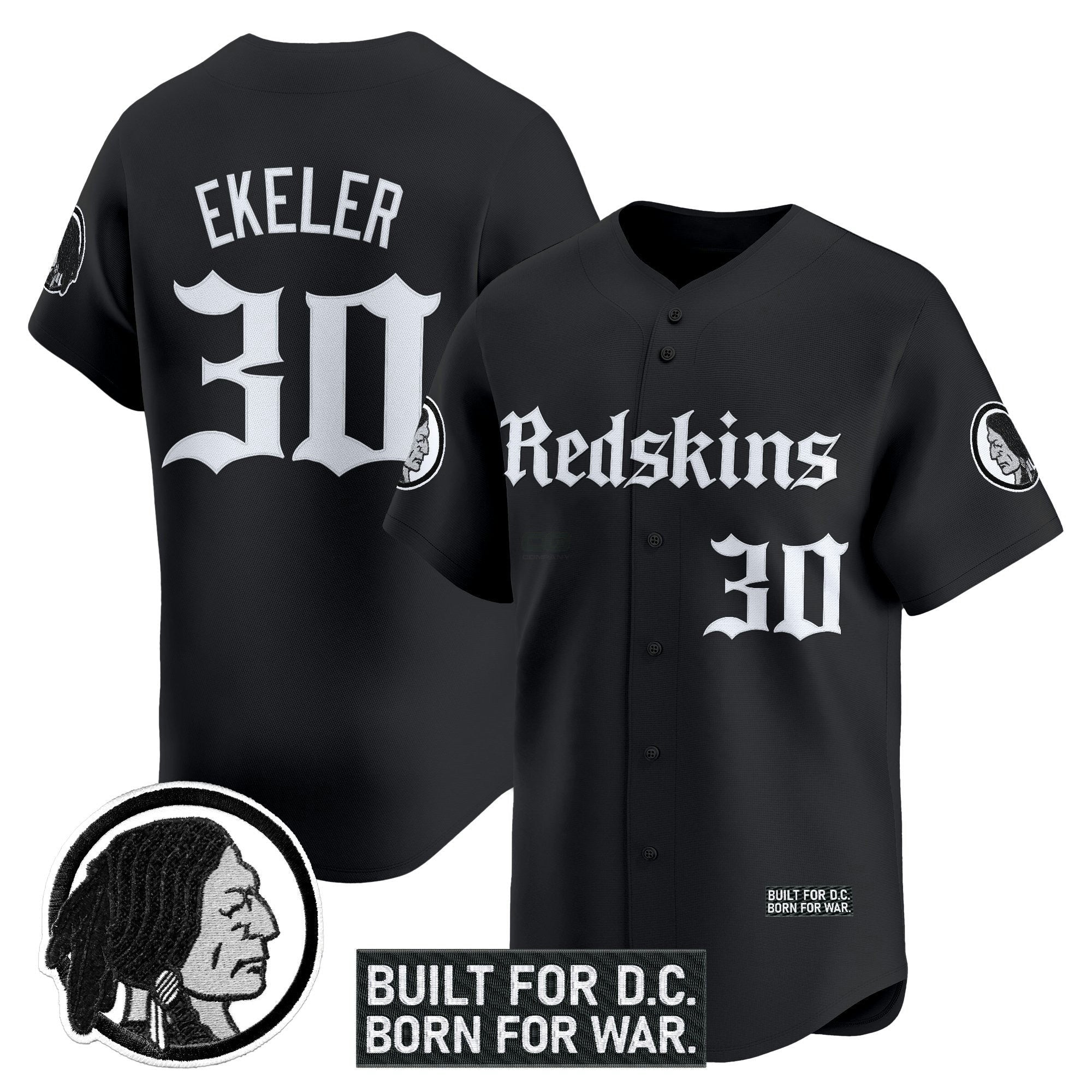Camisa NFL Men’s Washington Redskins ‘Gothic Capital Edition’ Vapor Jersey