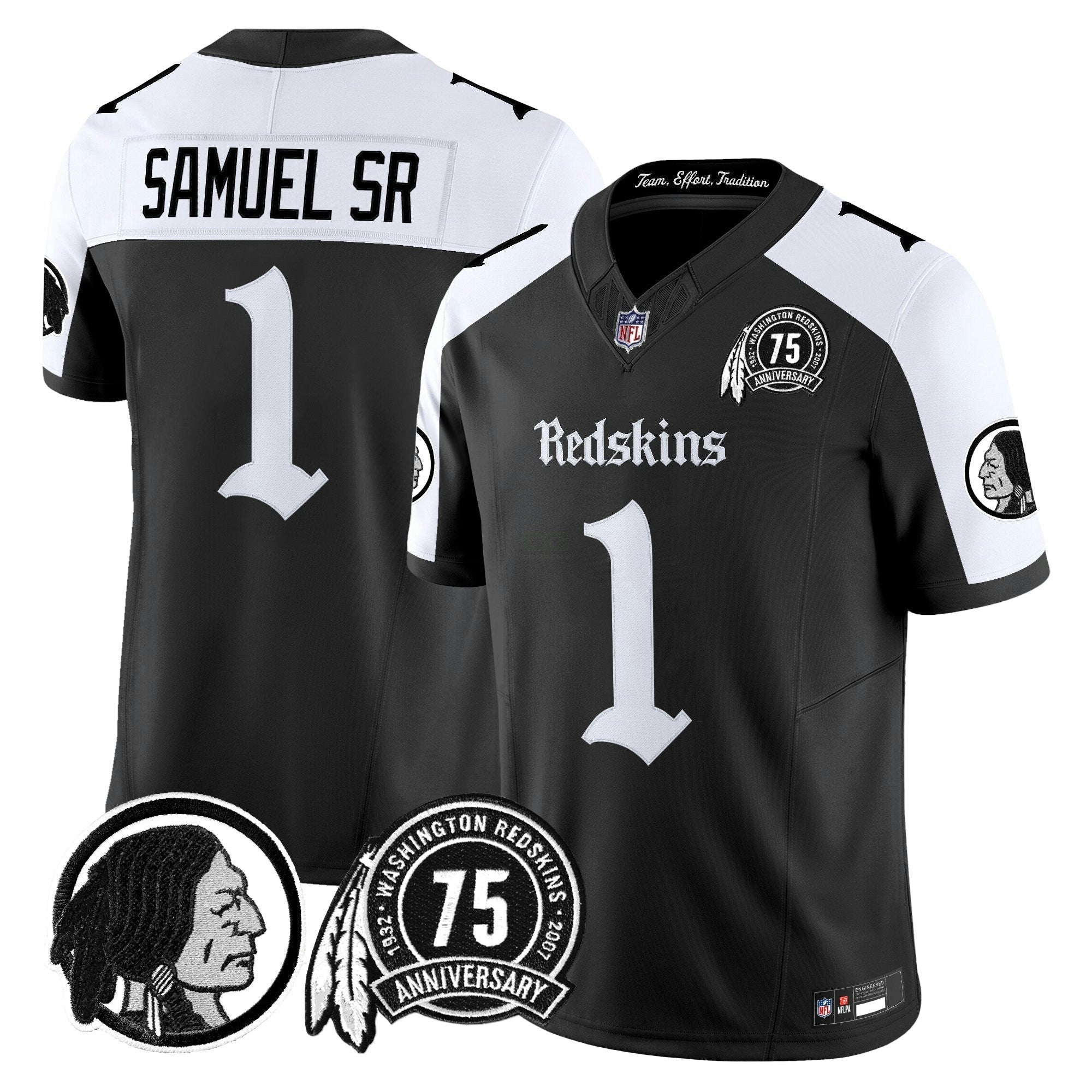 Camisa NFL Men’s Washington Redskins ‘Gothic Capital Edition’ Vapor Limited Jersey