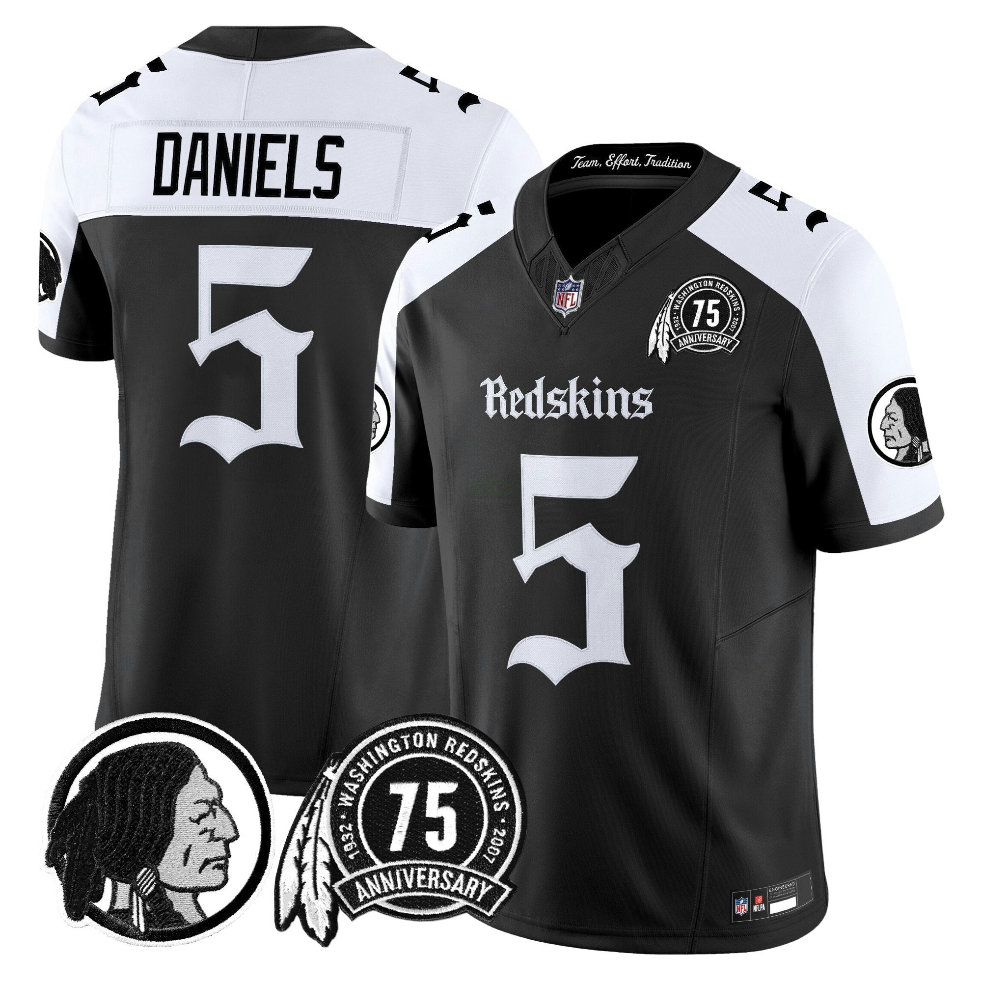 Camisa NFL Men’s Washington Redskins ‘Gothic Capital Edition’ Vapor Limited Jersey