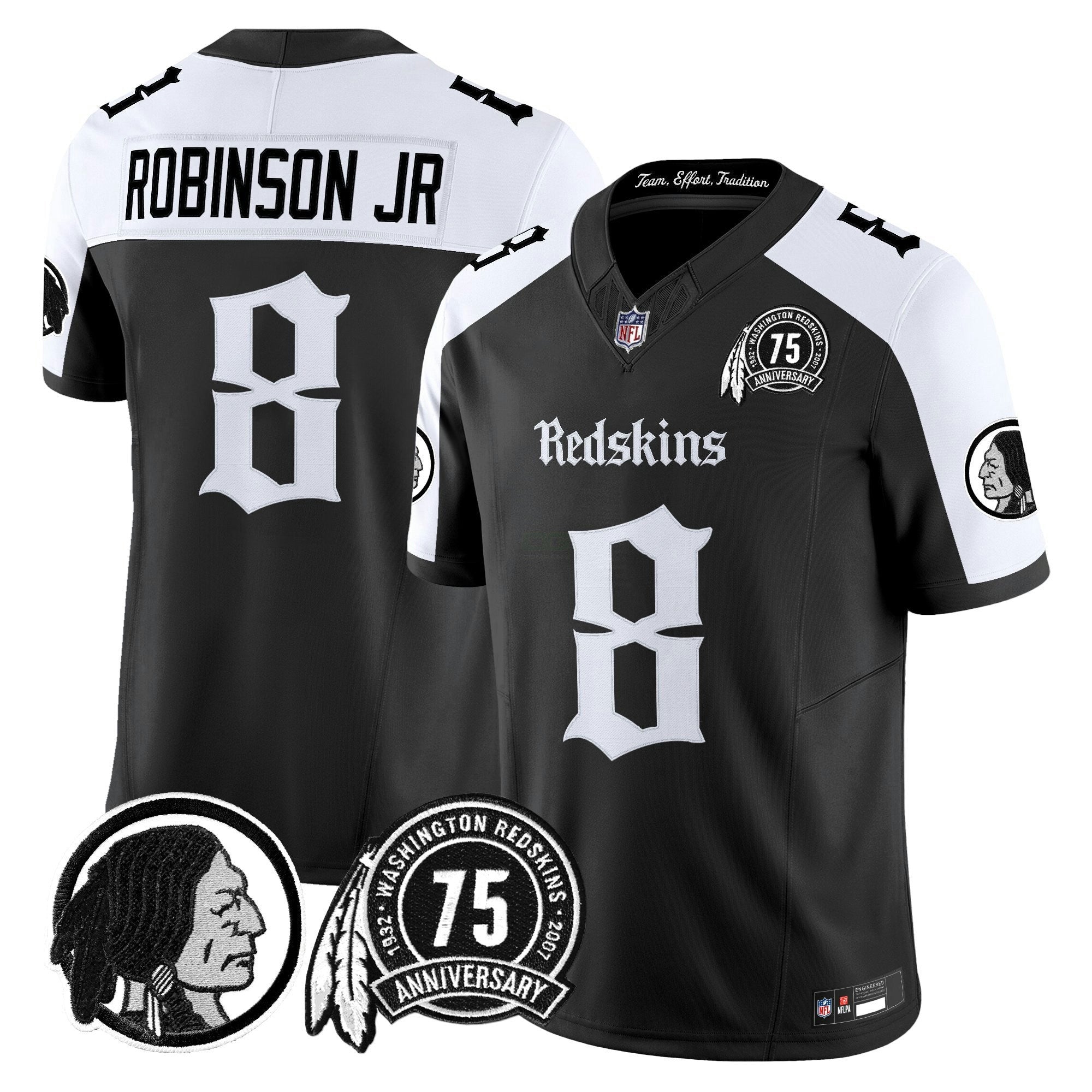 Camisa NFL Men’s Washington Redskins ‘Gothic Capital Edition’ Vapor Limited Jersey