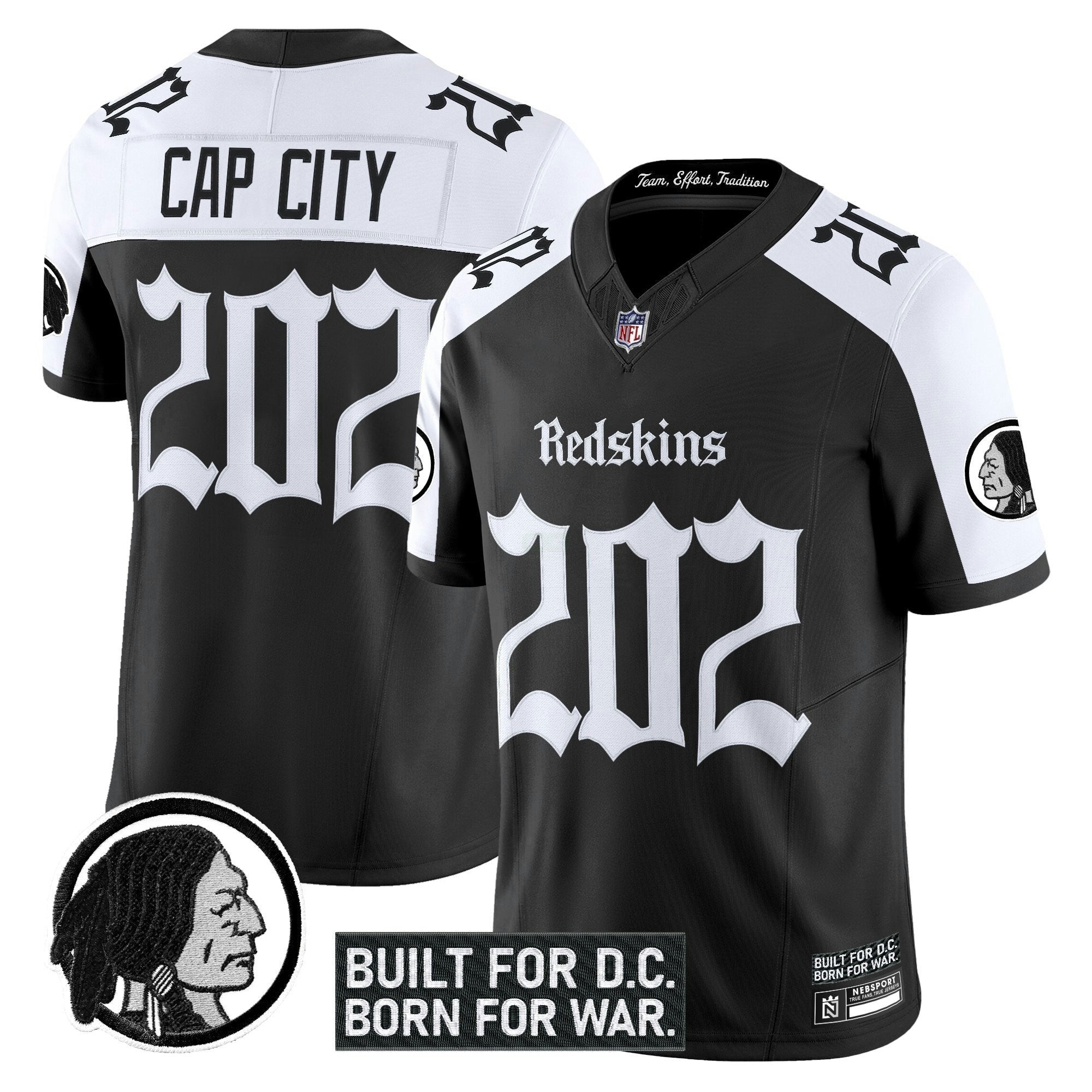 Camisa NFL Men’s Washington Redskins ‘Gothic Capital Edition’ Vapor Limited Jersey V2