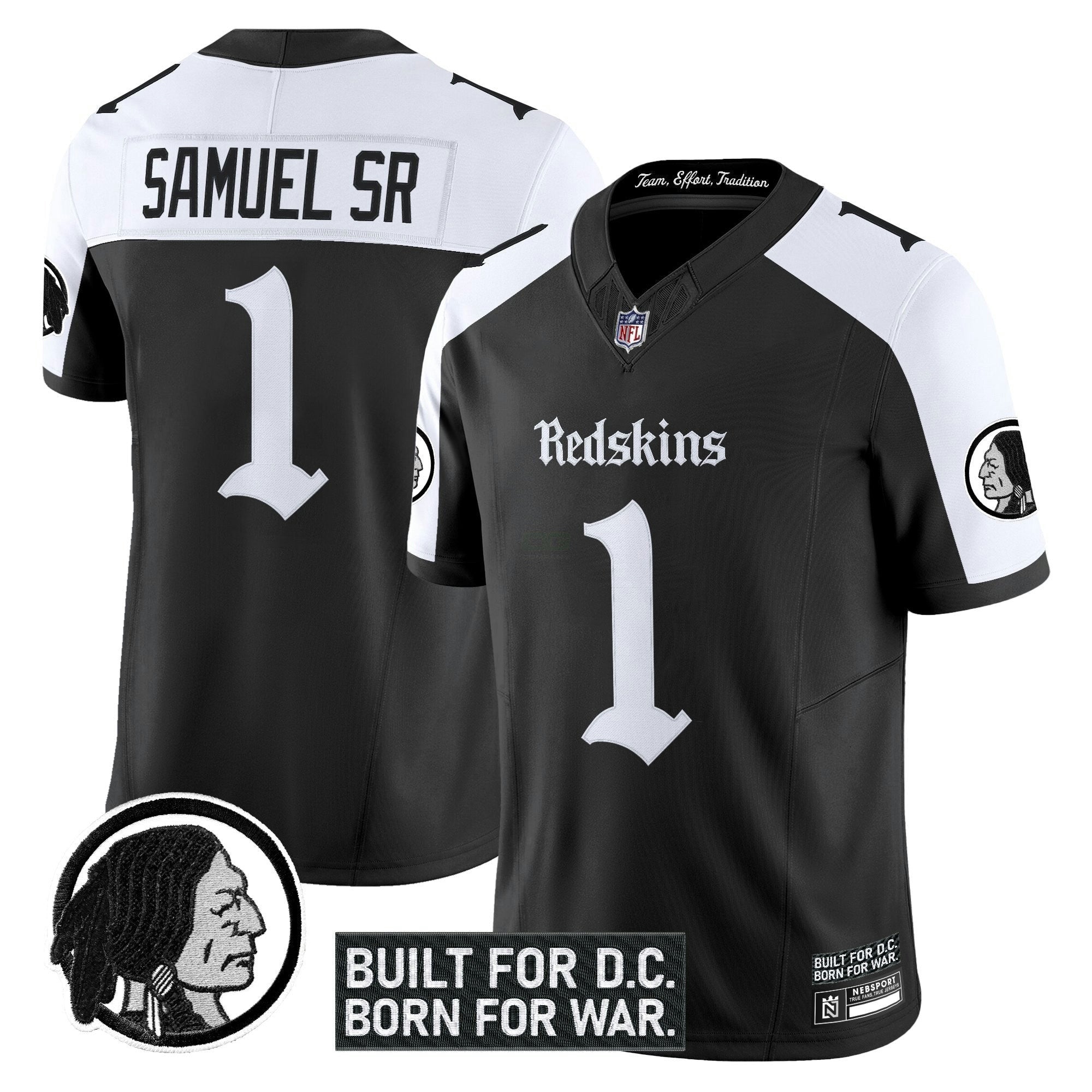 Camisa NFL Men’s Washington Redskins ‘Gothic Capital Edition’ Vapor Limited Jersey V2