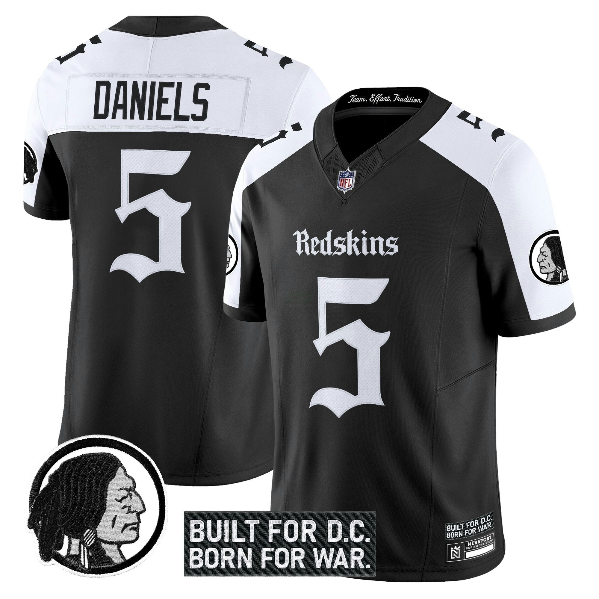 Camisa NFL Men’s Washington Redskins ‘Gothic Capital Edition’ Vapor Limited Jersey V2
