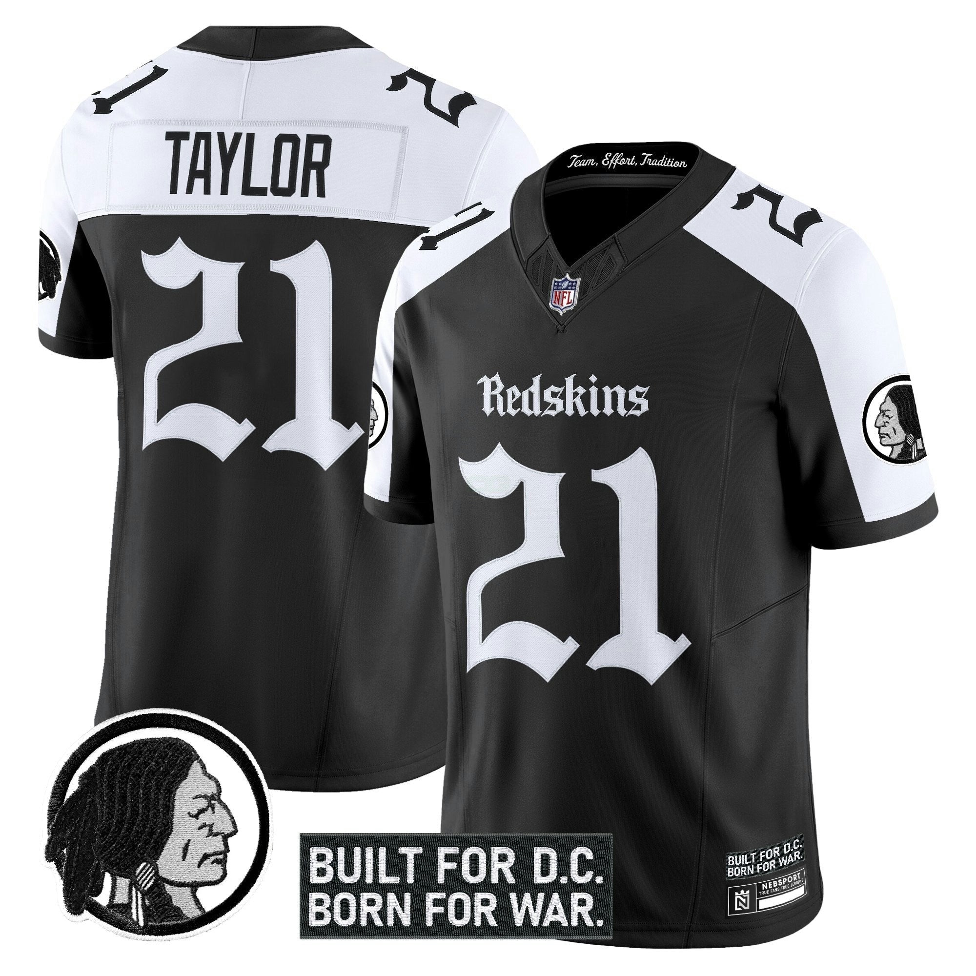 Camisa NFL Men’s Washington Redskins ‘Gothic Capital Edition’ Vapor Limited Jersey V2