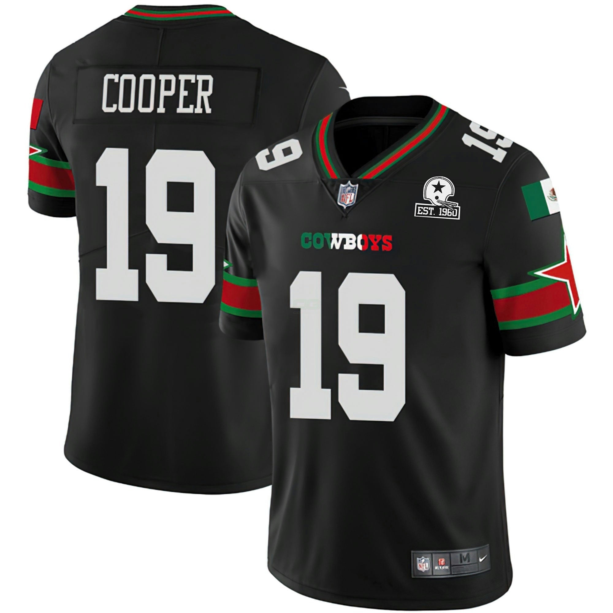 Camisa NFL Mexico Est 1960 Patch Vapor Jersey