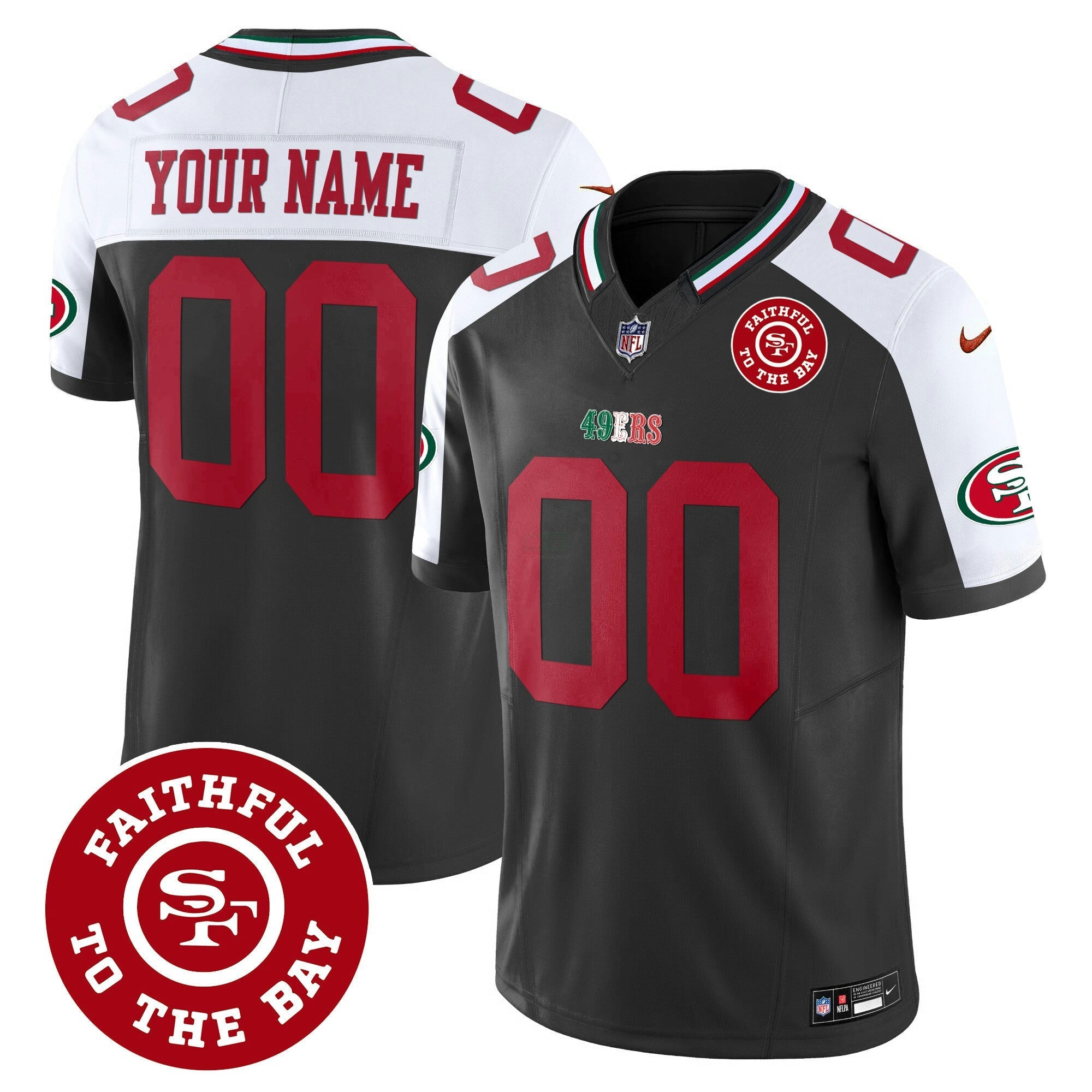 Camisa NFL Mexico Faithful To The Bay Patch Vapor Jersey