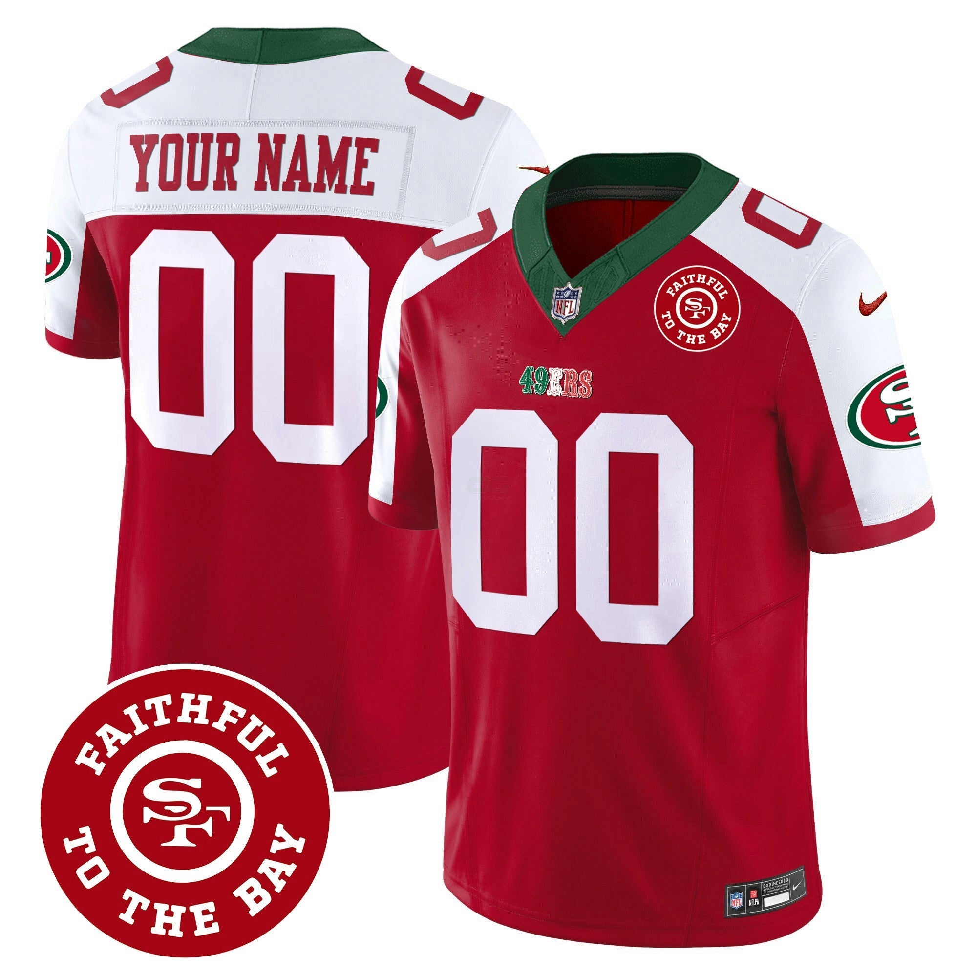 Camisa NFL Mexico Faithful To The Bay Patch Vapor Jersey
