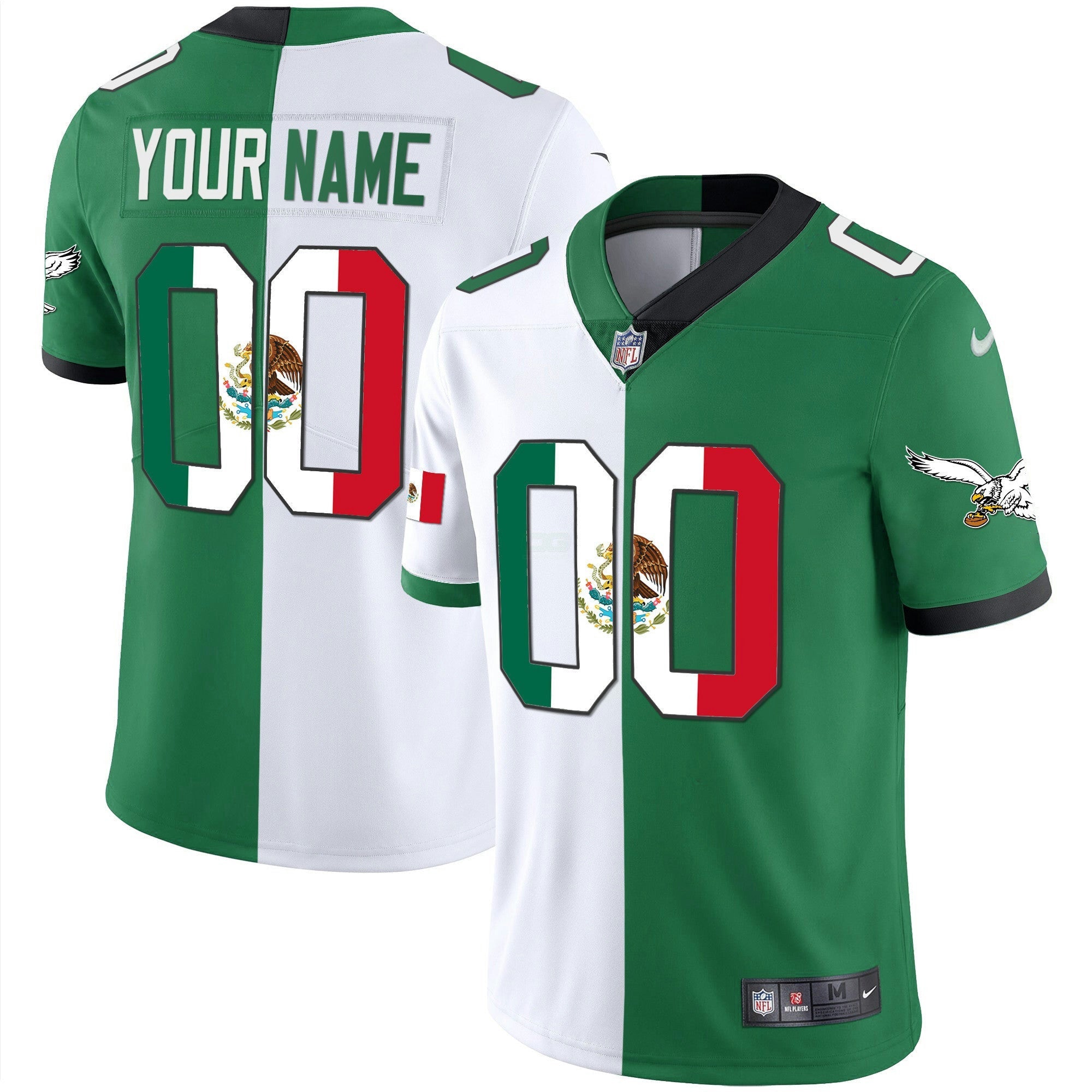 Camisa NFL Mexico Gold & Kelly Vapor Jersey
