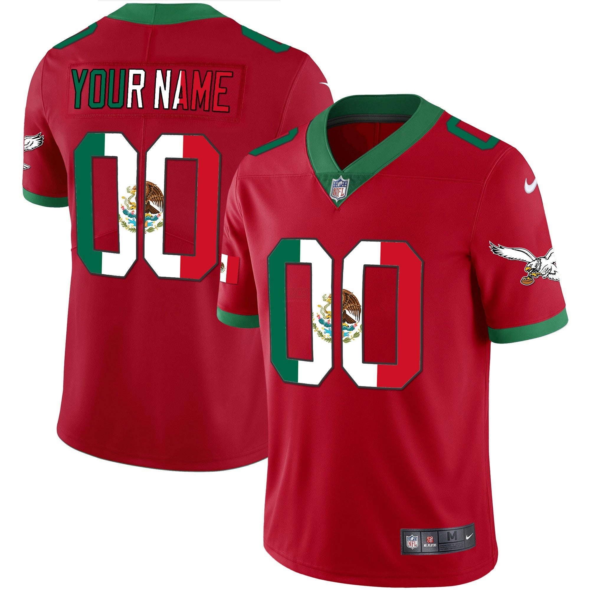 Camisa NFL Mexico Gold & Kelly Vapor Jersey