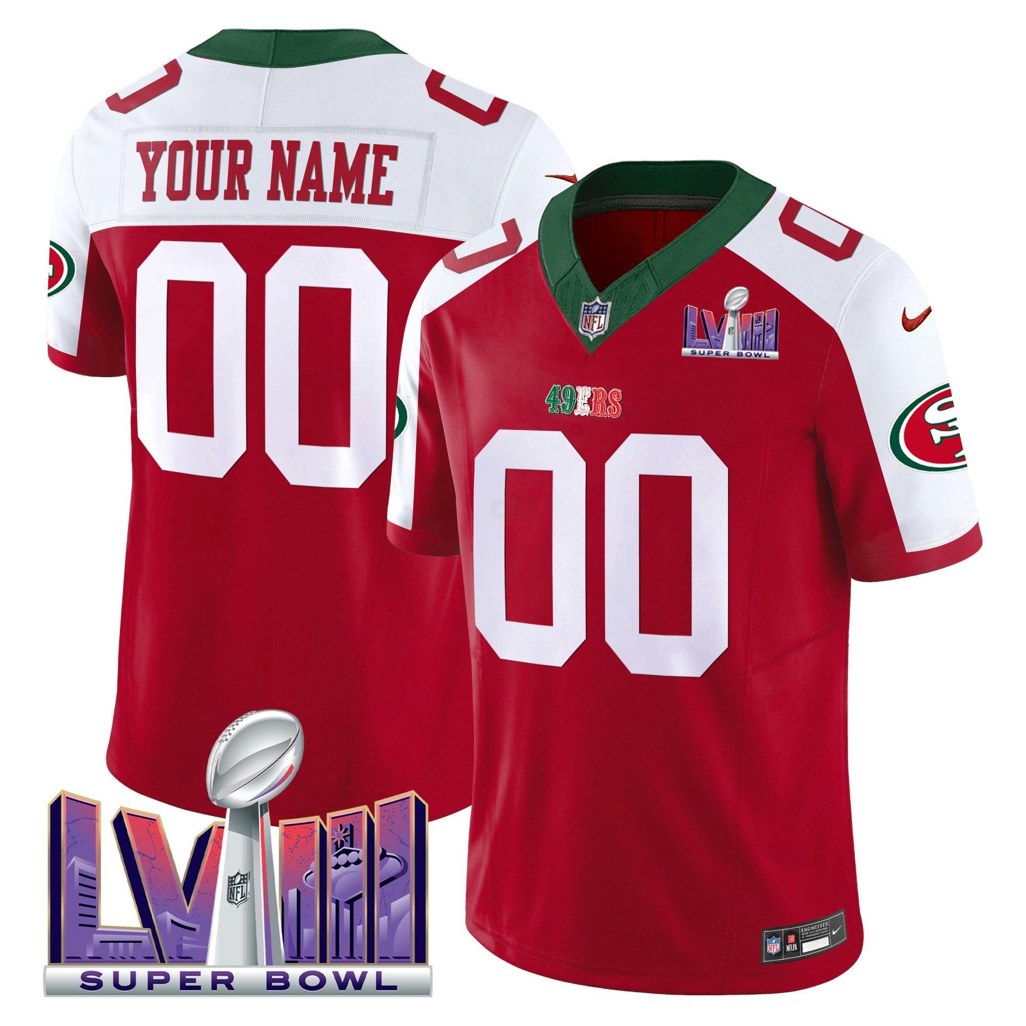 Camisa NFL Mexico Super Bowl LVIII Patch Vapor Jersey