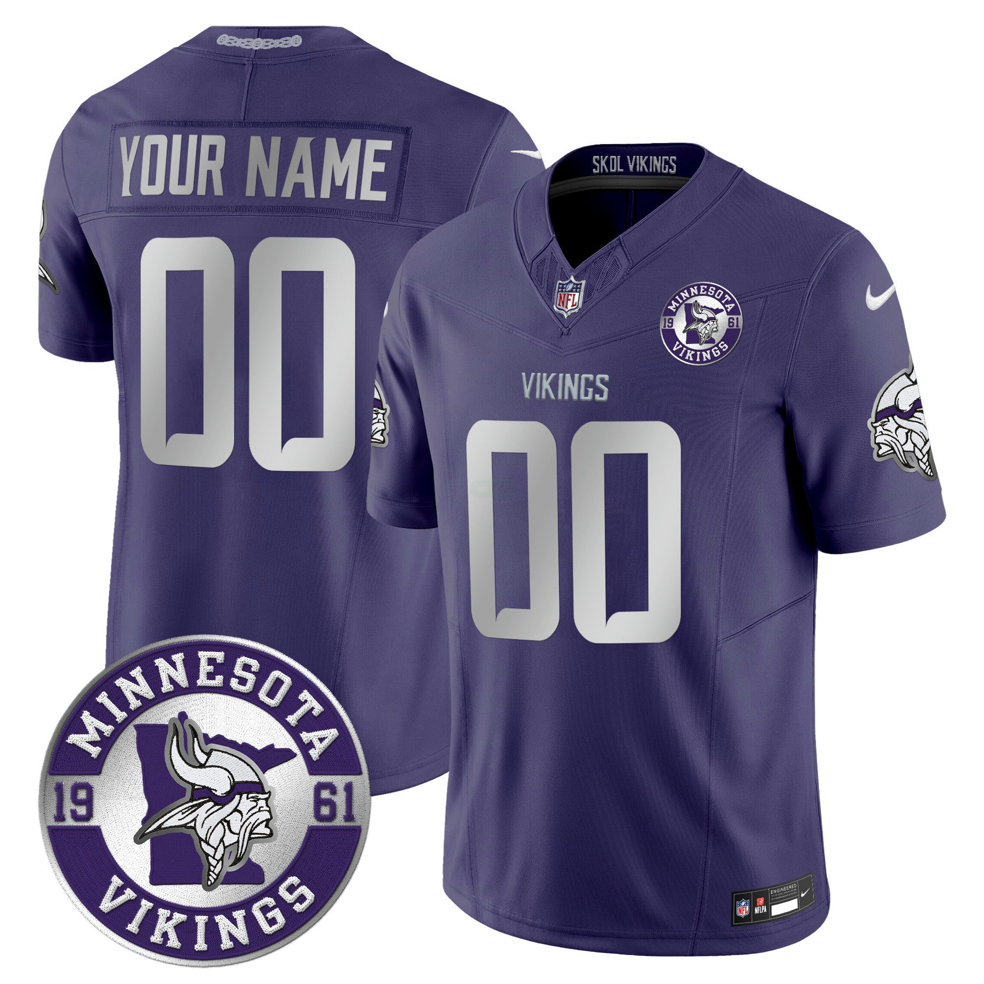 Camisa NFL Minnesota 2024 Vapor Limited Jersey – Est. 1961 Patch