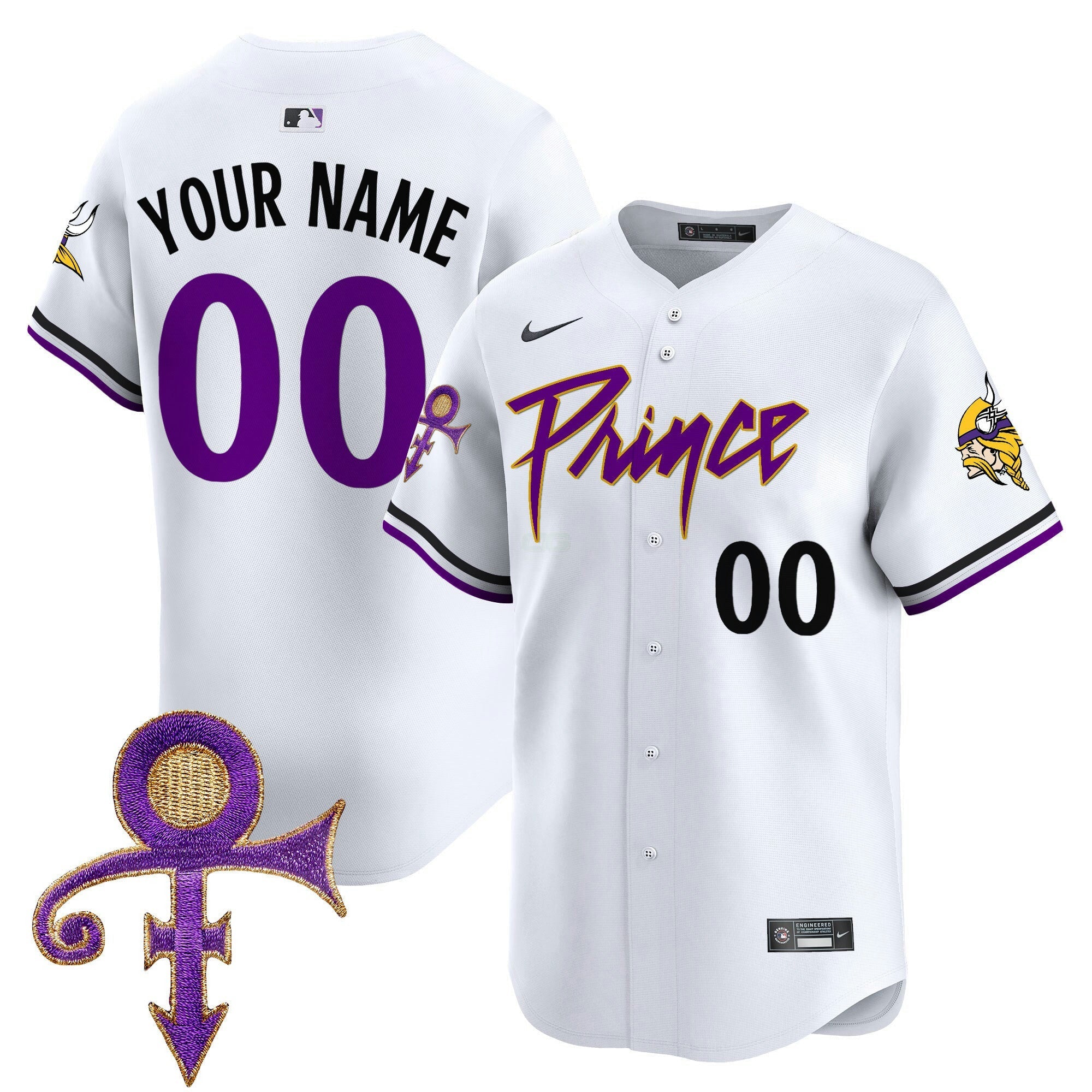 Camisa NFL Minnesota Prince Patch Vapor Premier Limited Jersey