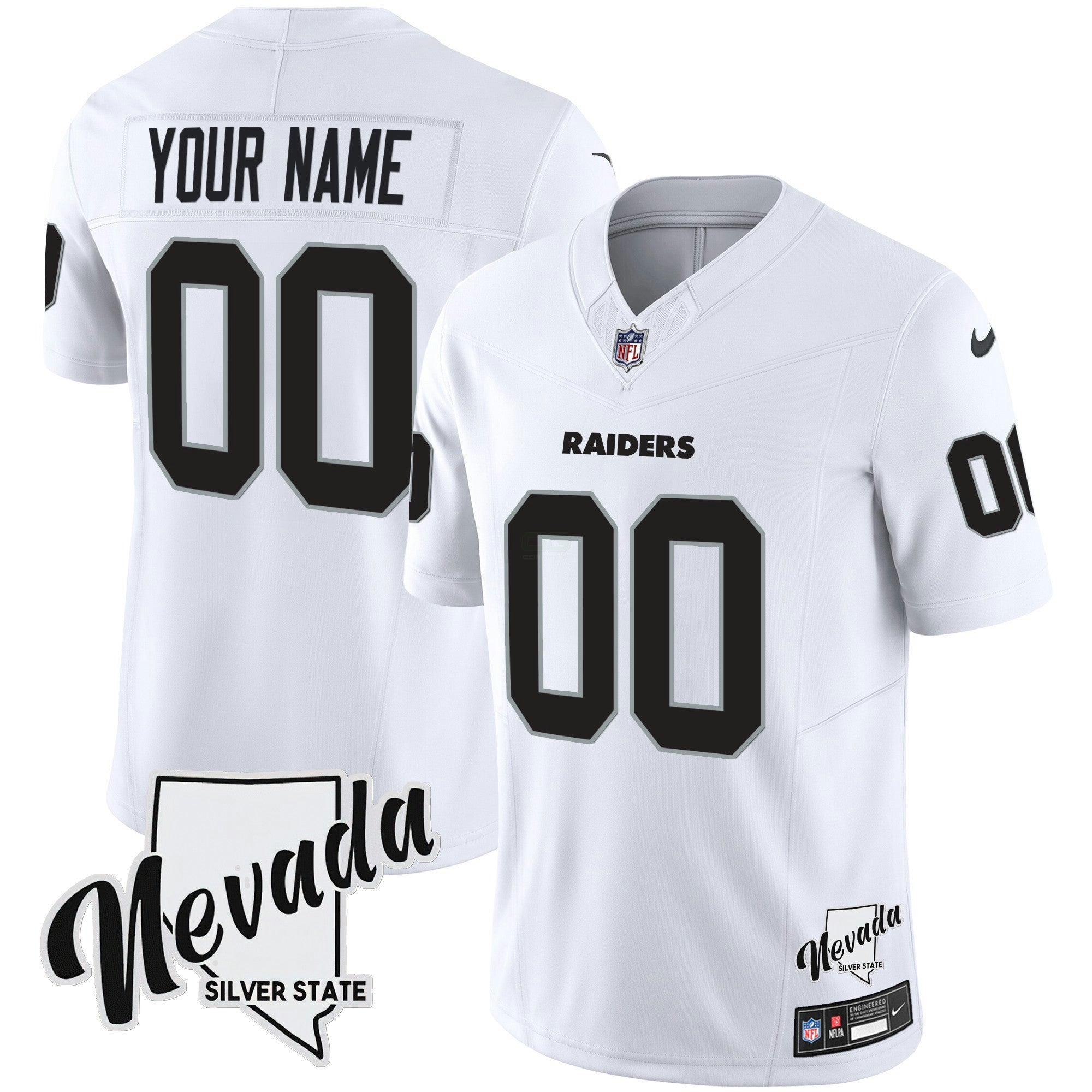Camisa NFL Nevada Silver State Patch Vapor Jersey