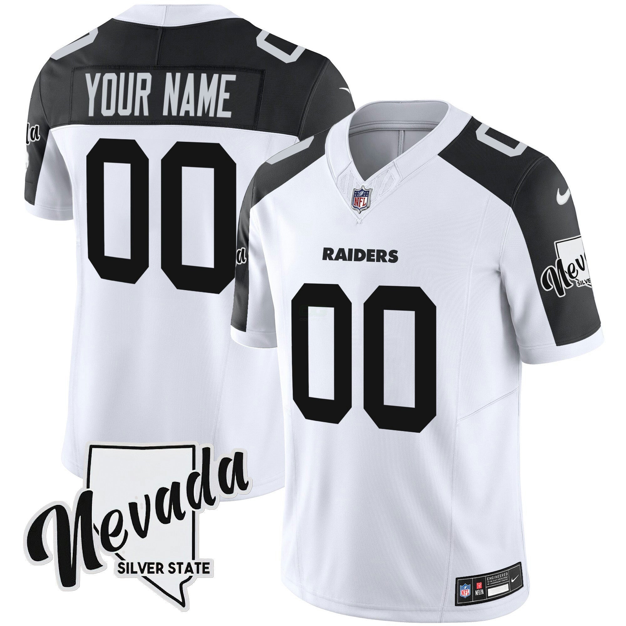 Camisa NFL Nevada Silver State Patch Vapor Jersey