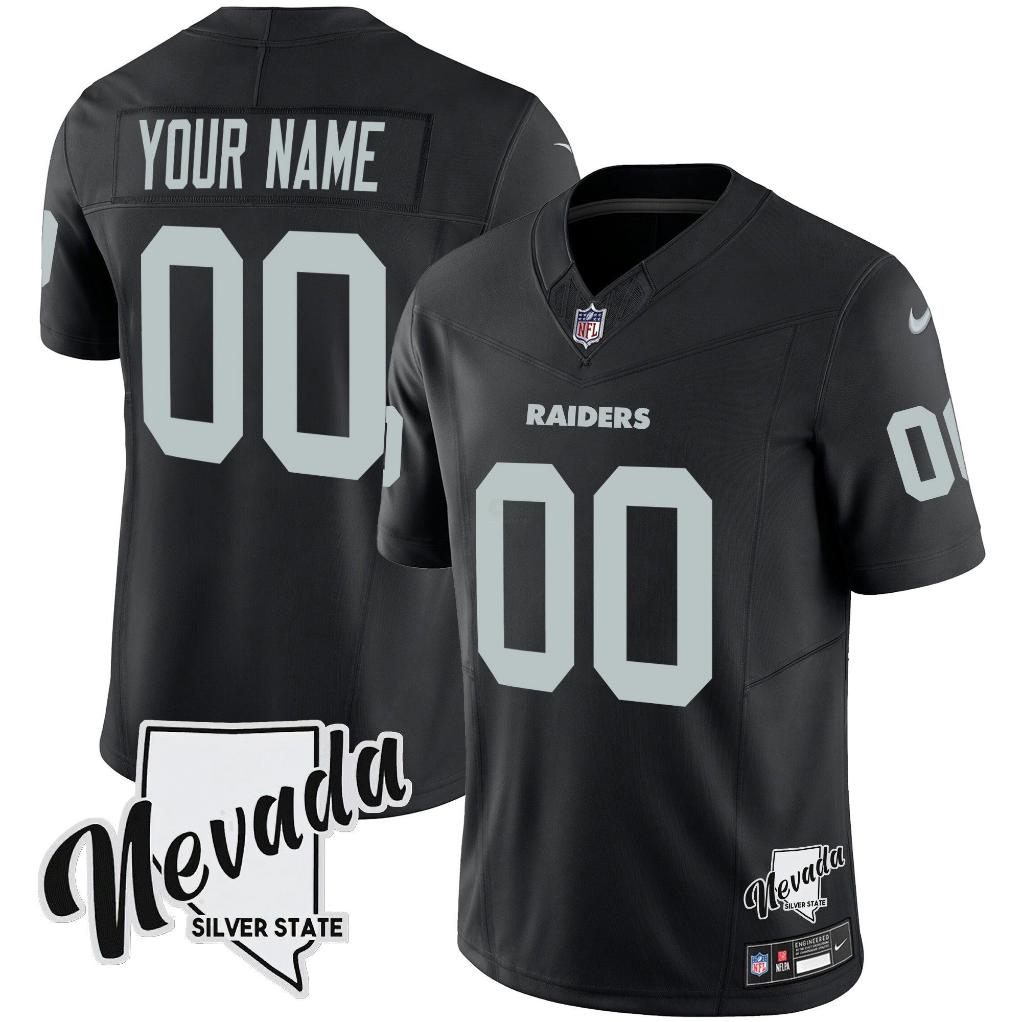 Camisa NFL Nevada Silver State Patch Vapor Jersey