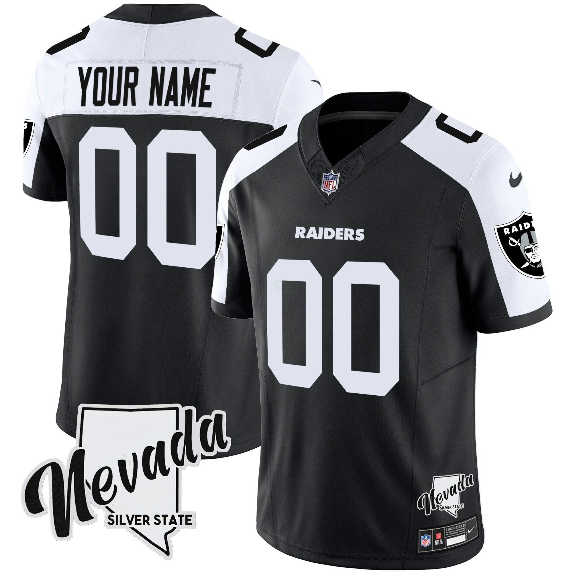 Camisa NFL Nevada Silver State Patch Vapor Jersey V2