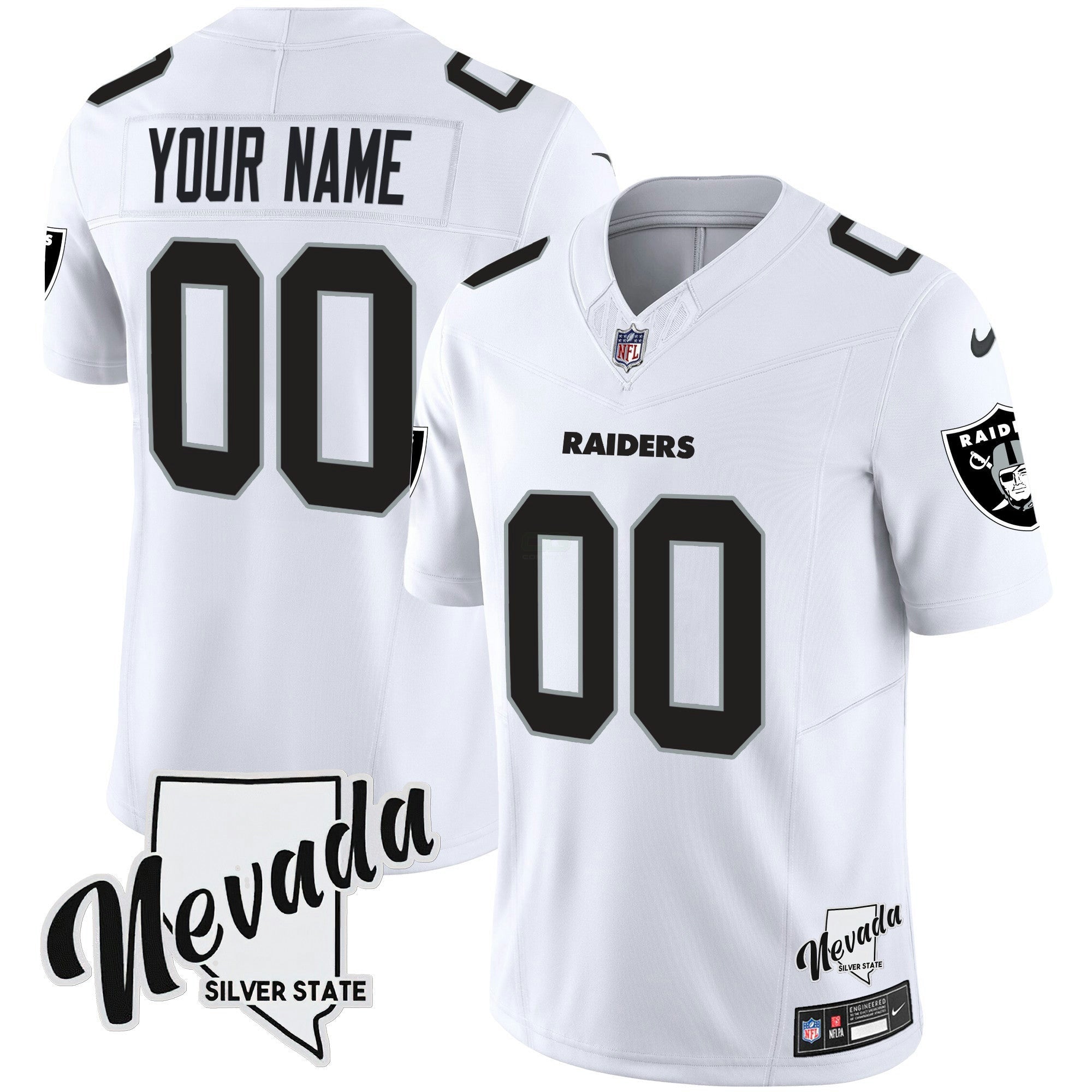 Camisa NFL Nevada Silver State Patch Vapor Jersey V2