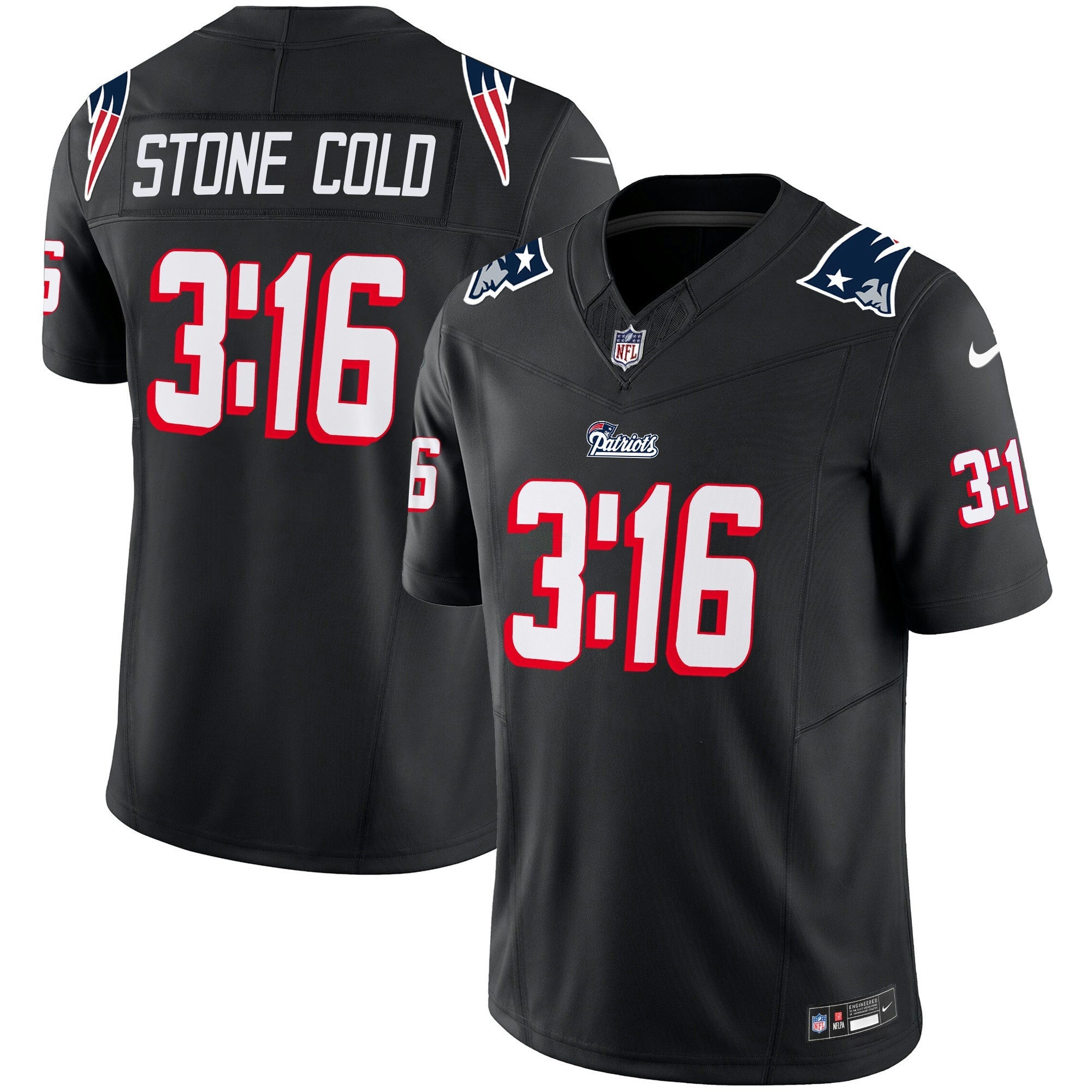 Camisa NFL New England Stone Cold Steve Austin Jersey
