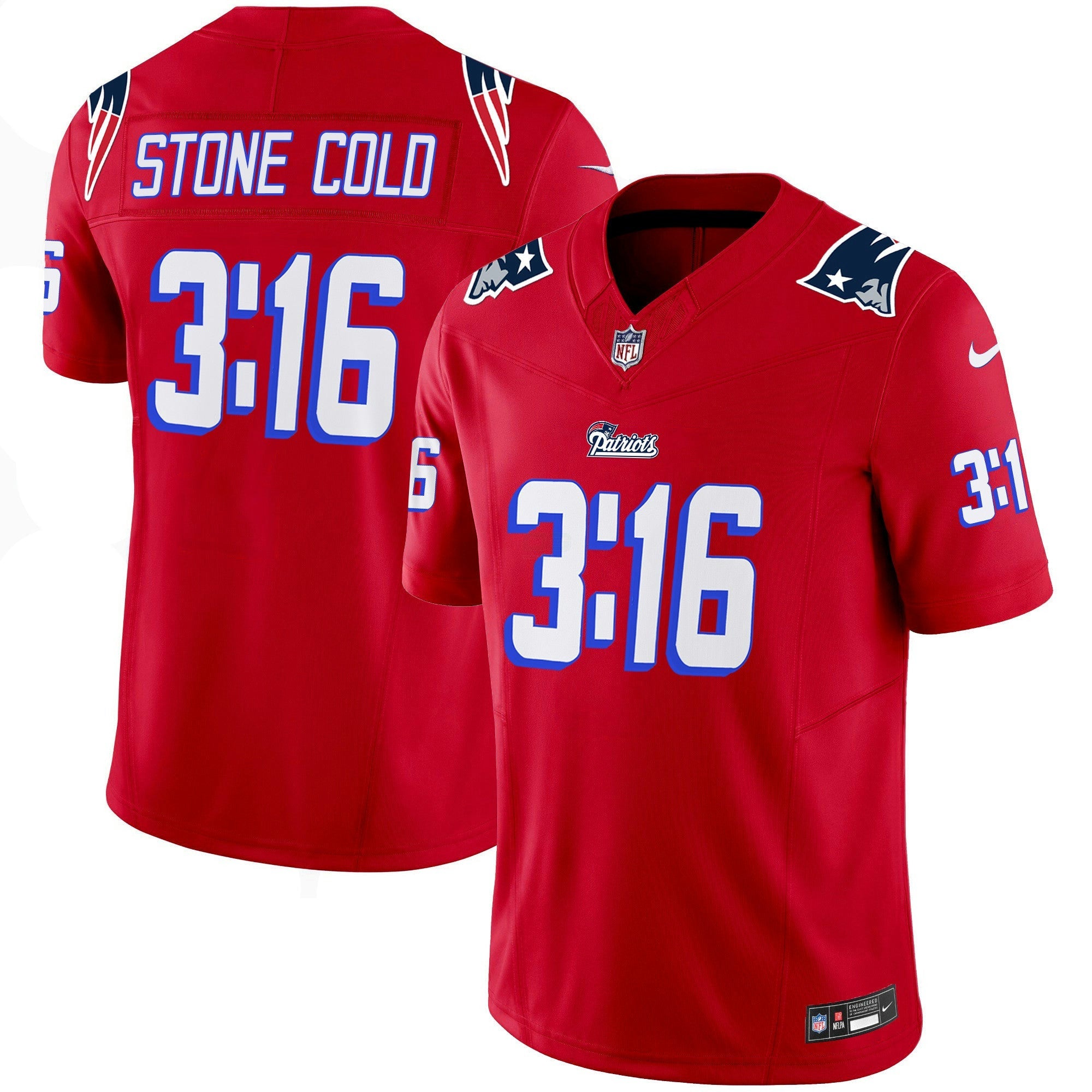 Camisa NFL New England Stone Cold Steve Austin Jersey