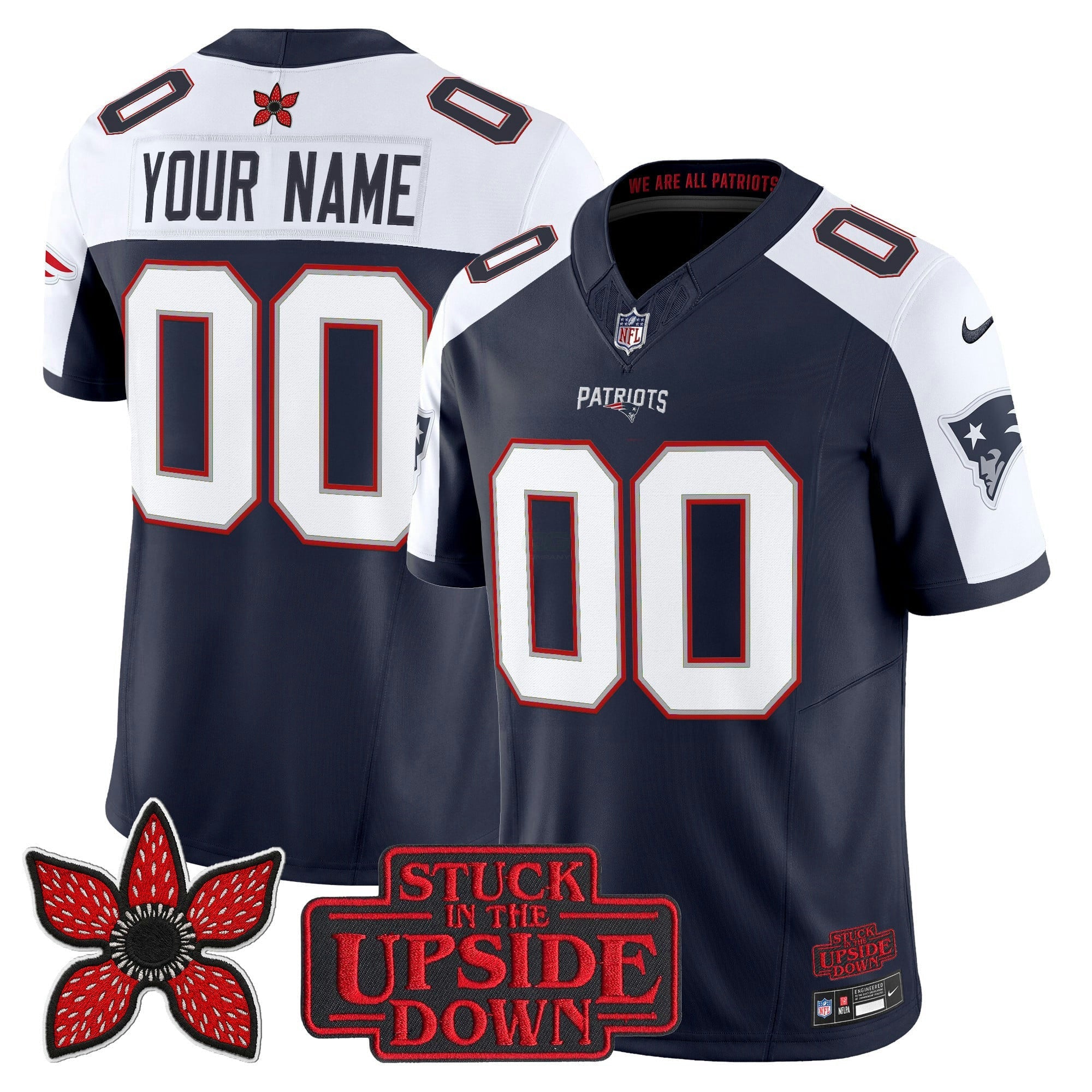 Camisa NFL New England ‘Stranger Things Edition’ Vapor Limited Jersey V2