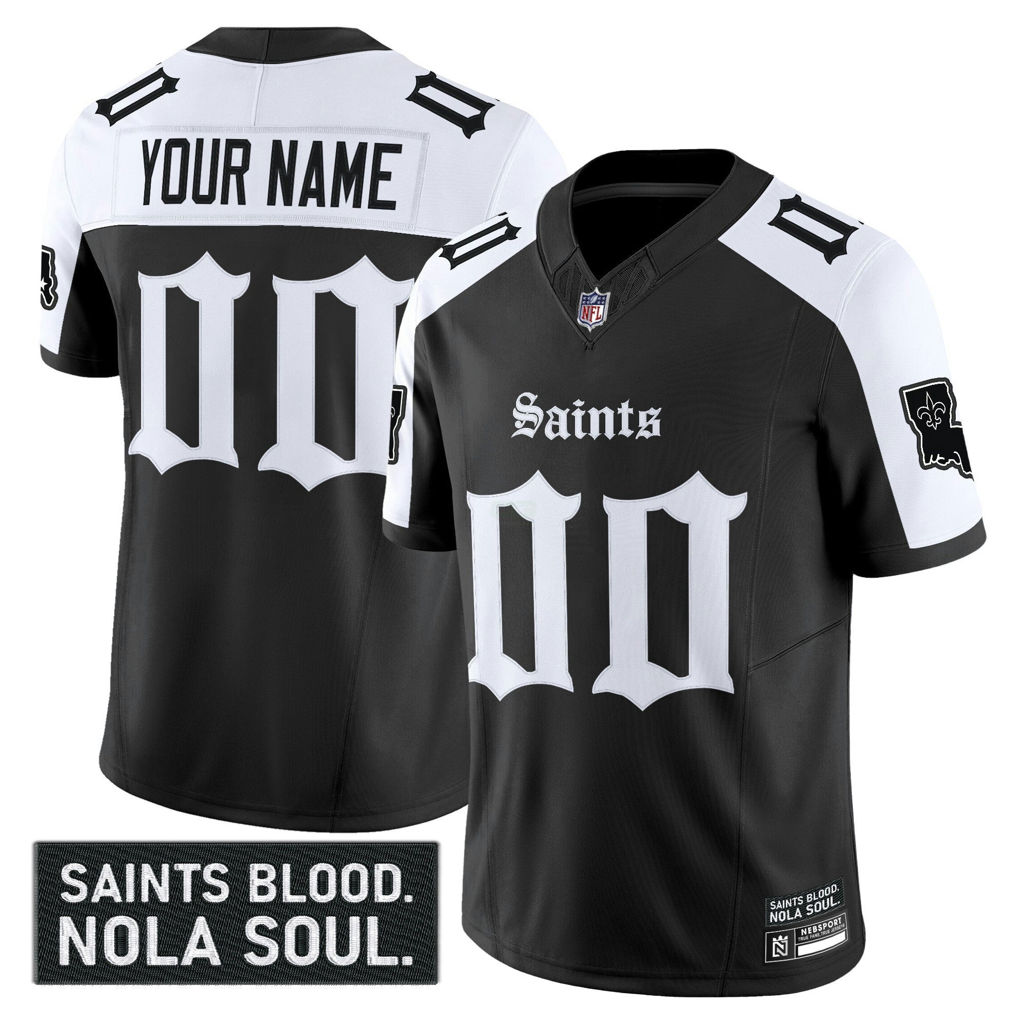 Camisa NFL New Orleans ‘Gothic Vieux Carré Edition’ Vapor Jersey