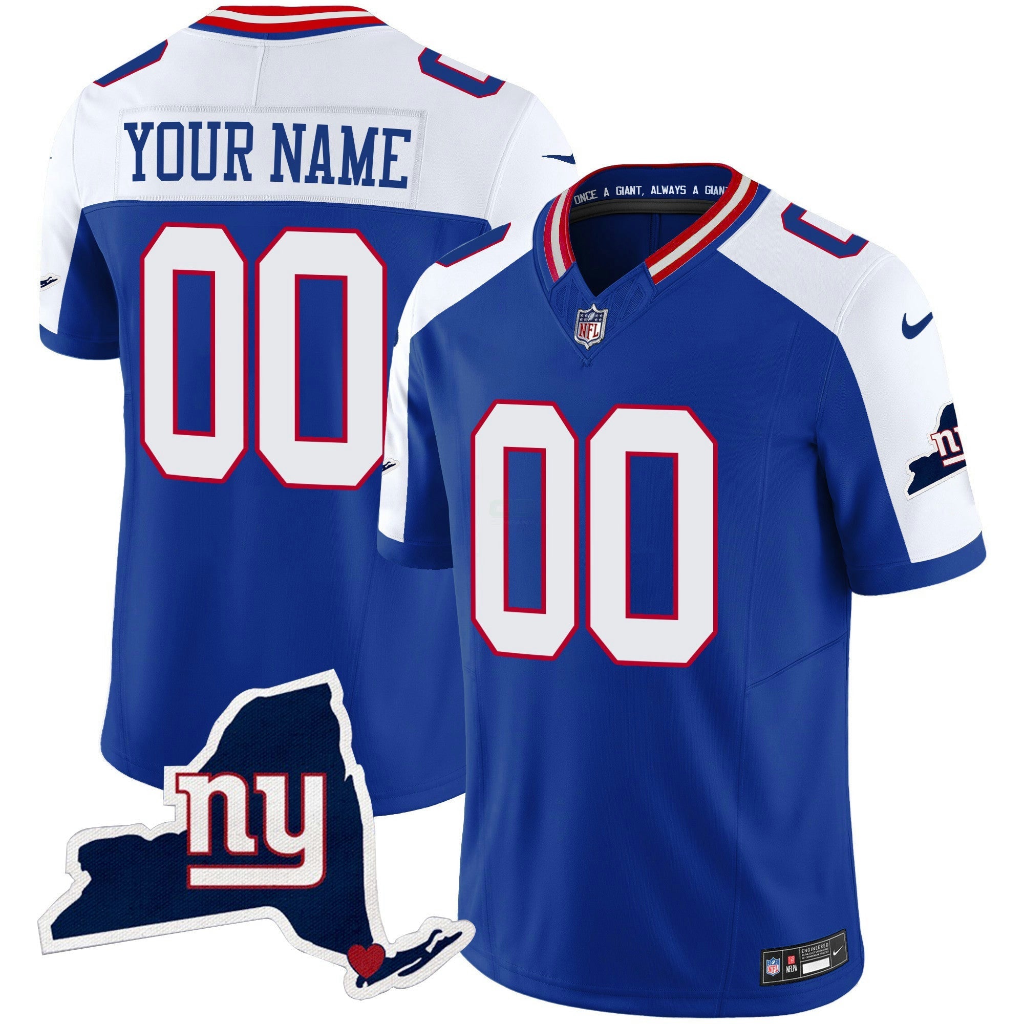Camisa NFL New York State Map Patch Limited Jersey V2