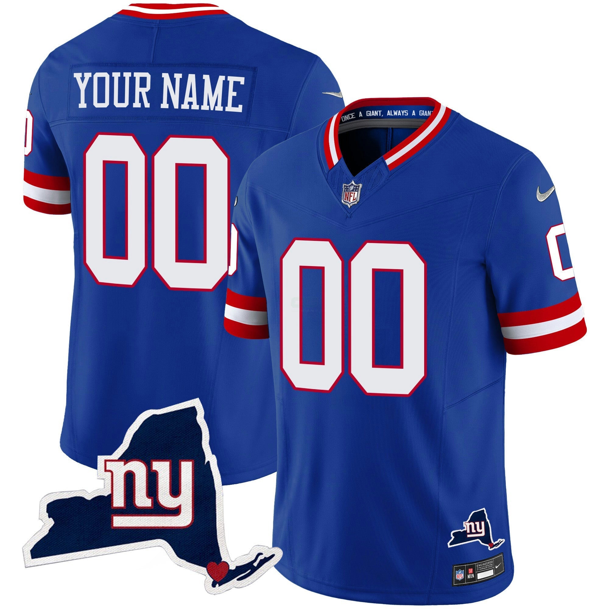 Camisa NFL New York State Map Patch Limited Jersey V2