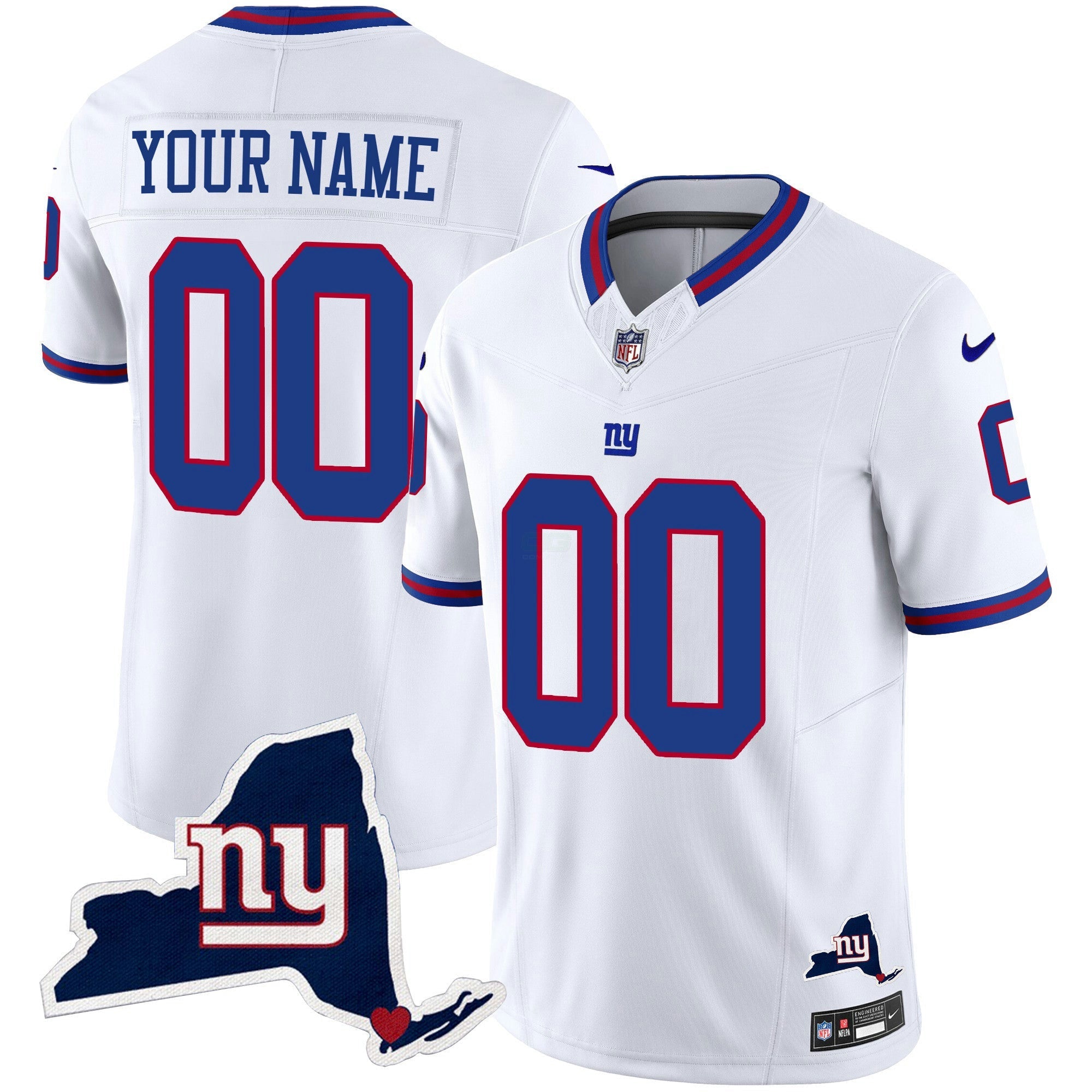 Camisa NFL New York State Map Patch Limited Jersey V2
