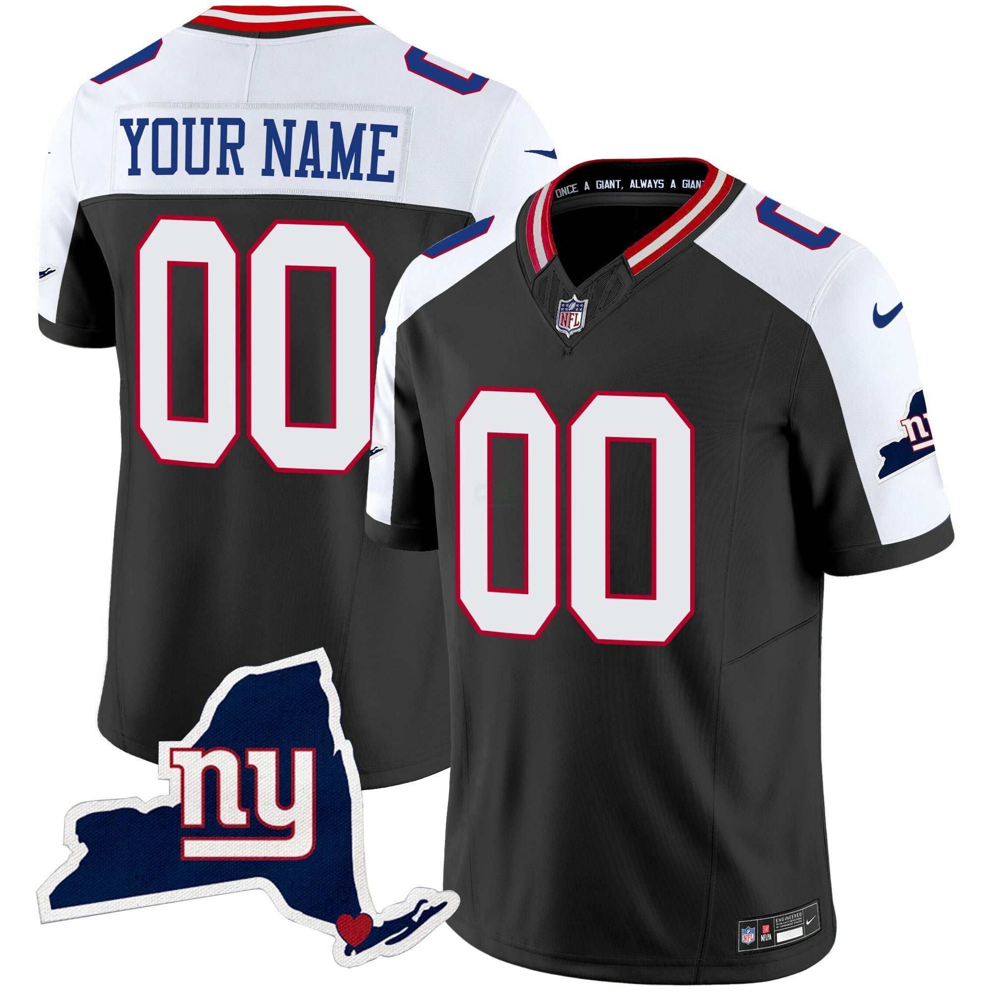 Camisa NFL New York State Map Patch Limited Jersey V2