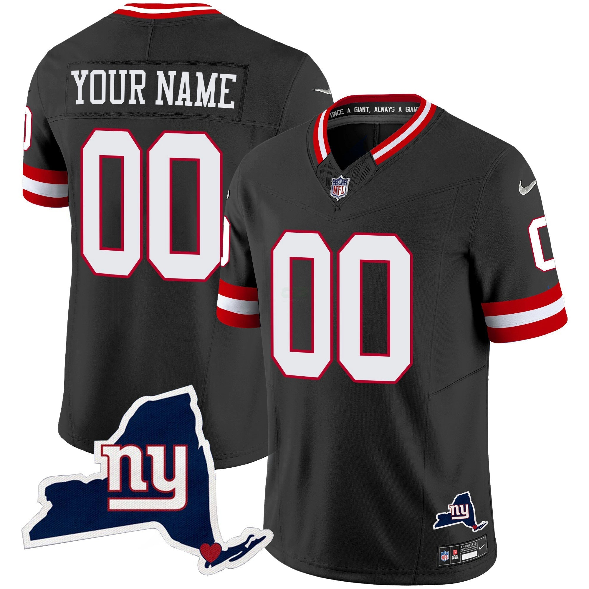 Camisa NFL New York State Map Patch Limited Jersey V2