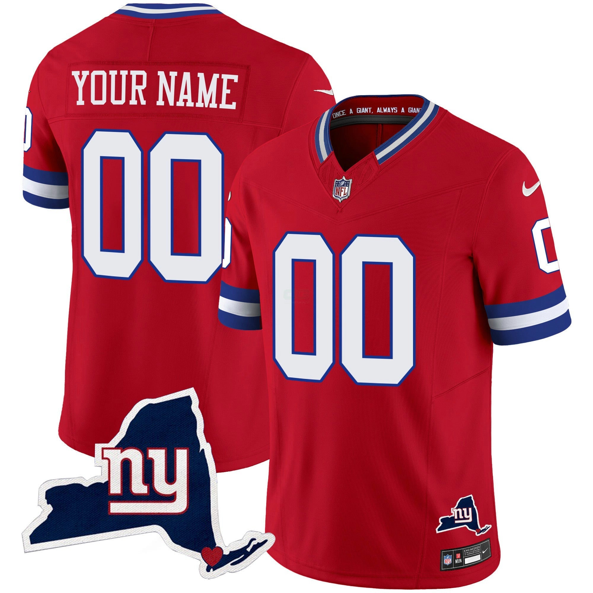 Camisa NFL New York State Map Patch Limited Jersey V2