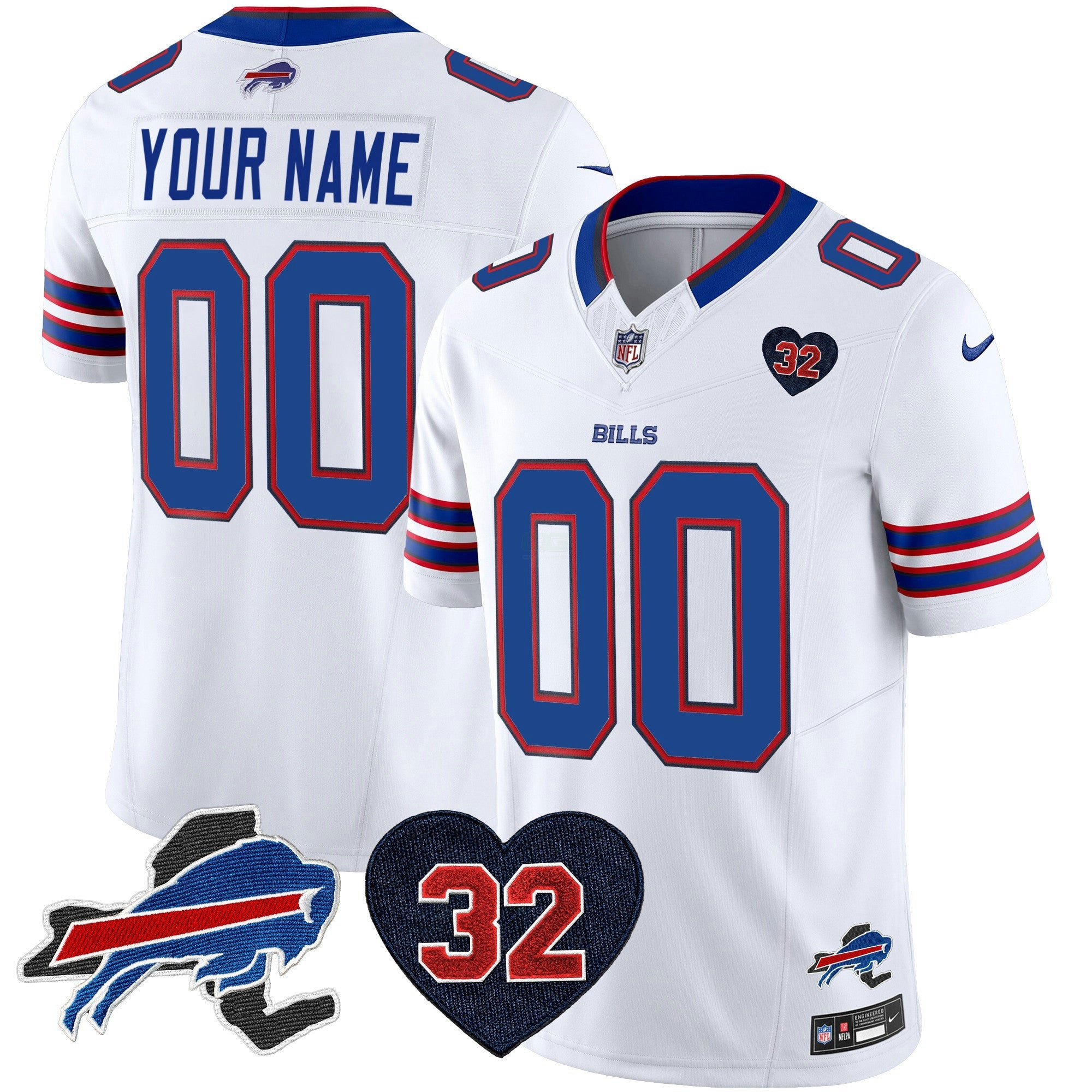 Camisa NFL O.J. Simpson Patch Dourada Vapor Limited Jersey