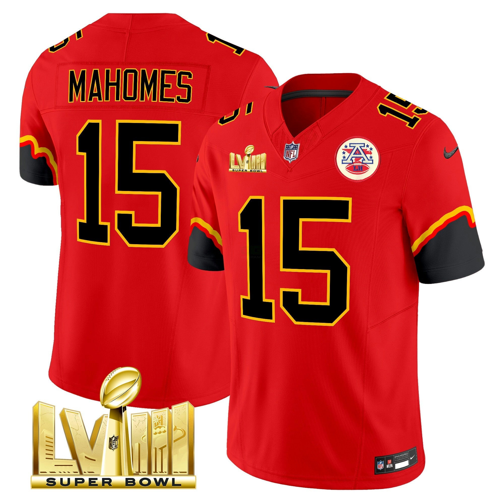 Camisa NFL Patrick Mahomes Super Bowl LVIII Vapor Limited Jersey