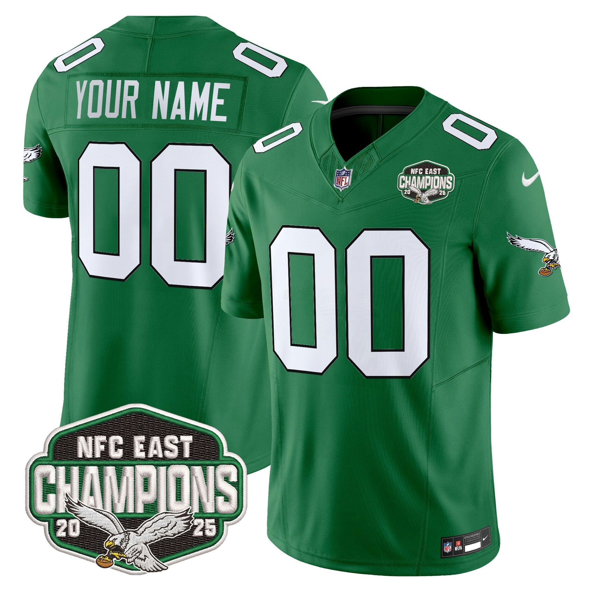 Camisa NFL Philadelphia 2025 NFC East Division Champions Vapor Limited Jersey