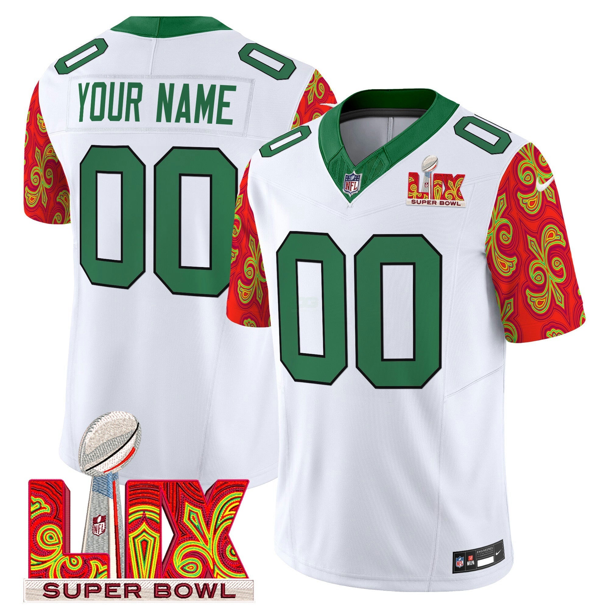 Camisa NFL Philadelphia Kelly Green Super Bowl LIX Style Vapor Limited Jersey