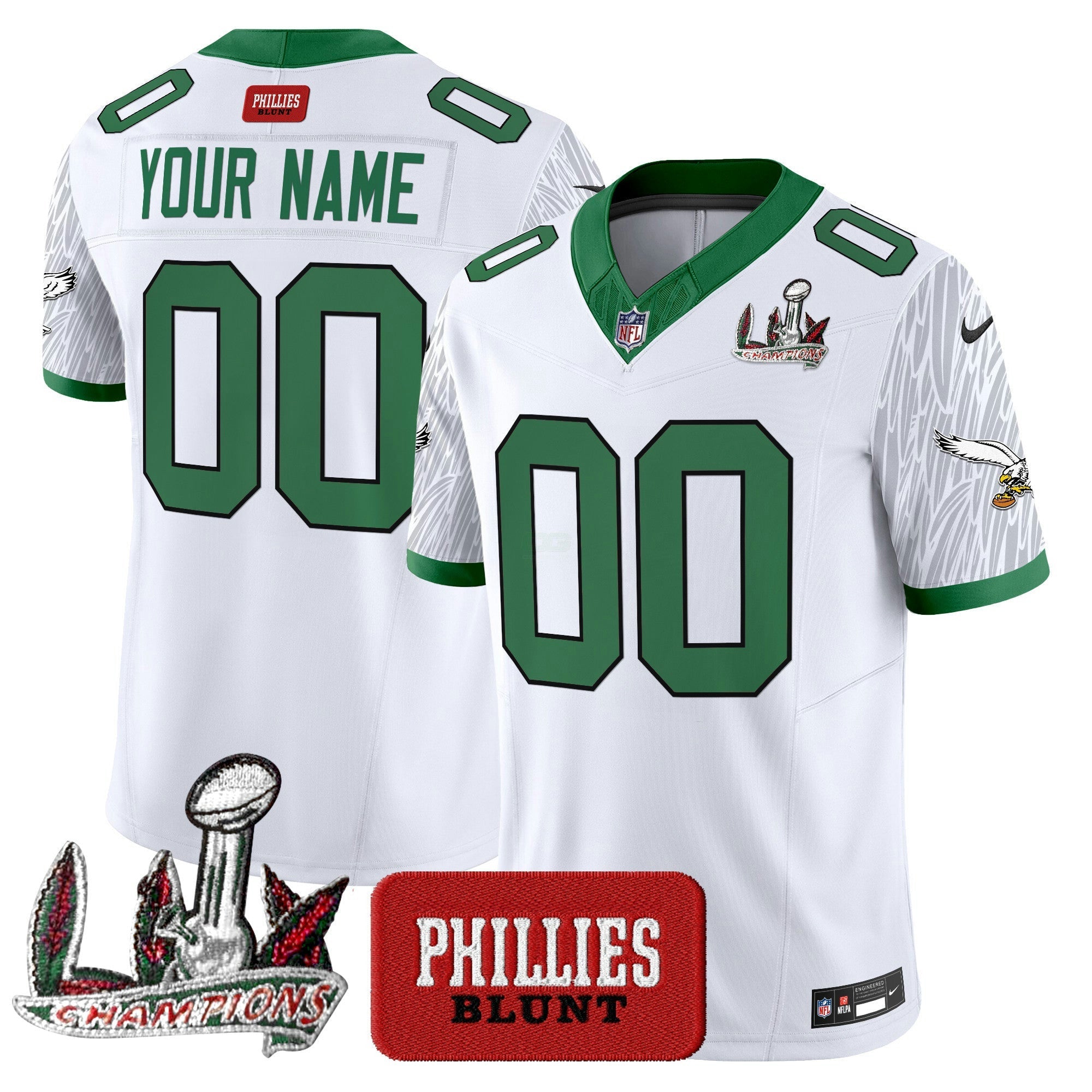 Camisa NFL Philadelphia Phillies Blunt Vapor Limited Jersey – Stitched